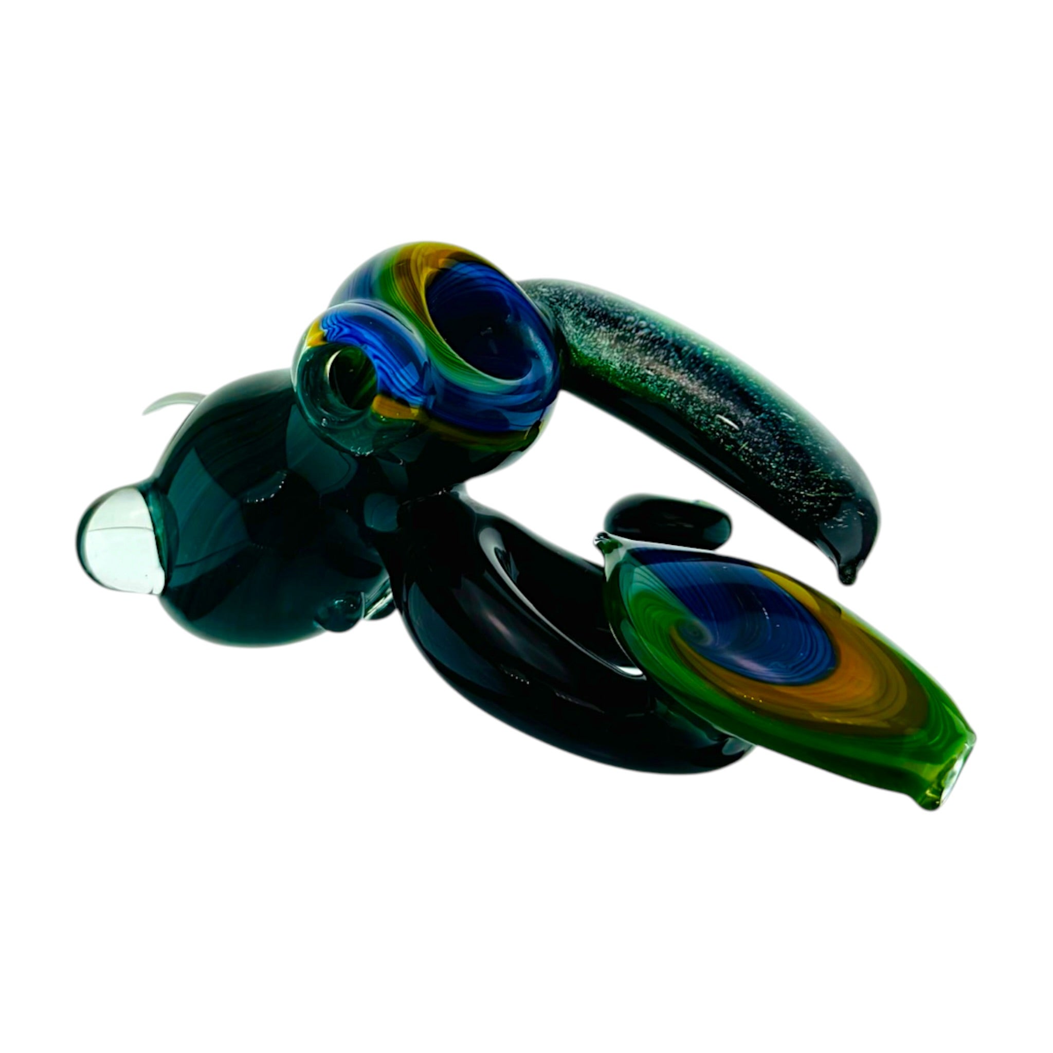 old school smoking pipe Heady Hammer Style Dry Pipe With Dichro Wing