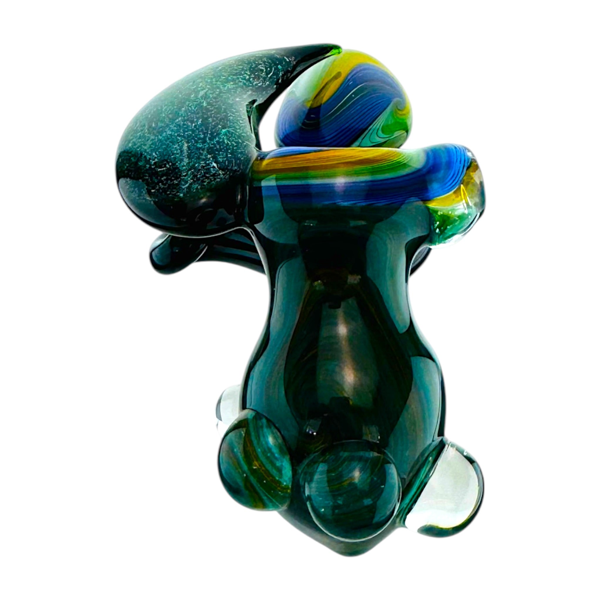 old school smoking pipe Heady Hammer Style Dry Pipe With Dichro Wing