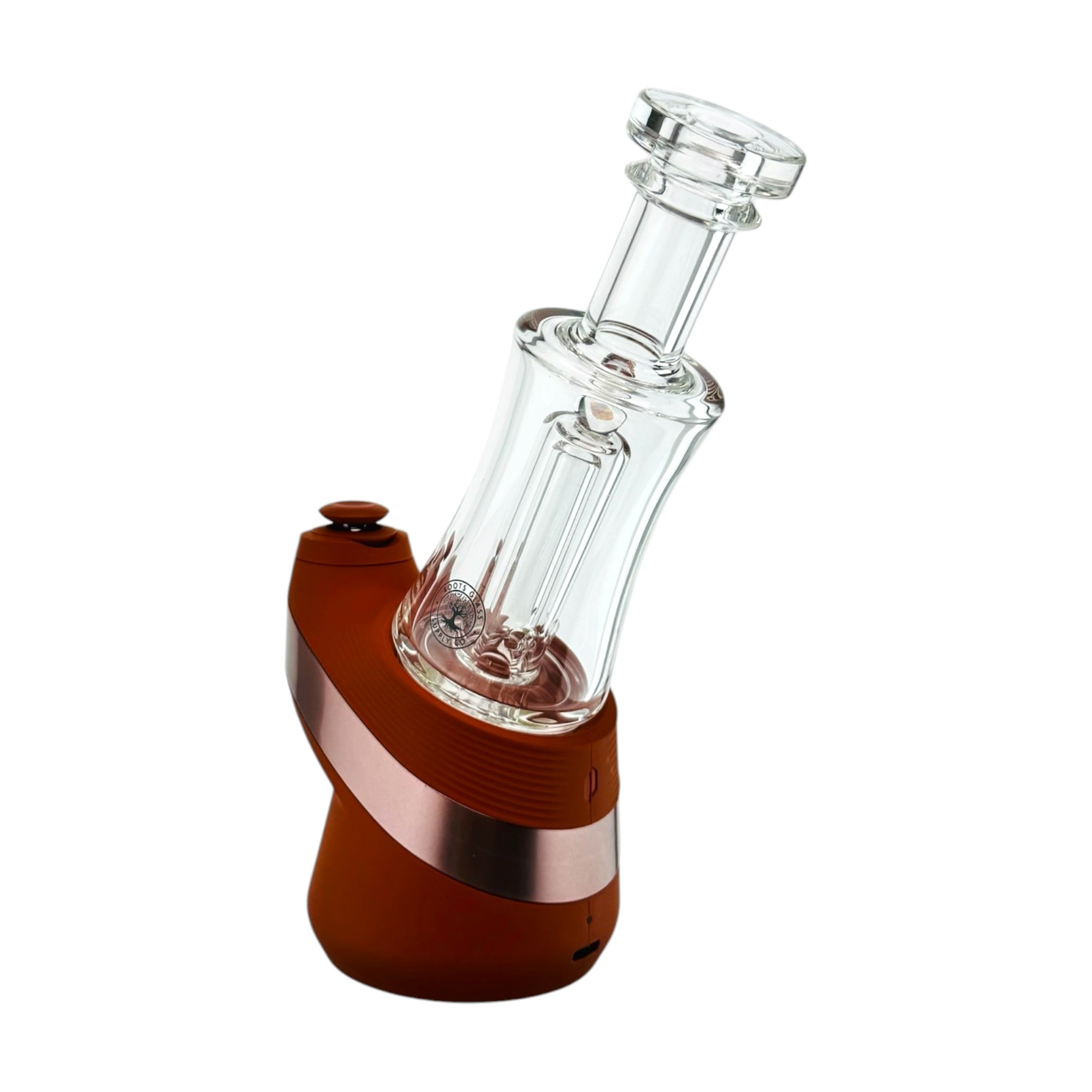 Simple Glass Water Attachment For Puffco Peak And Peak Pro E-Rig Portable Dag Rig By Roots Glass Supply Co