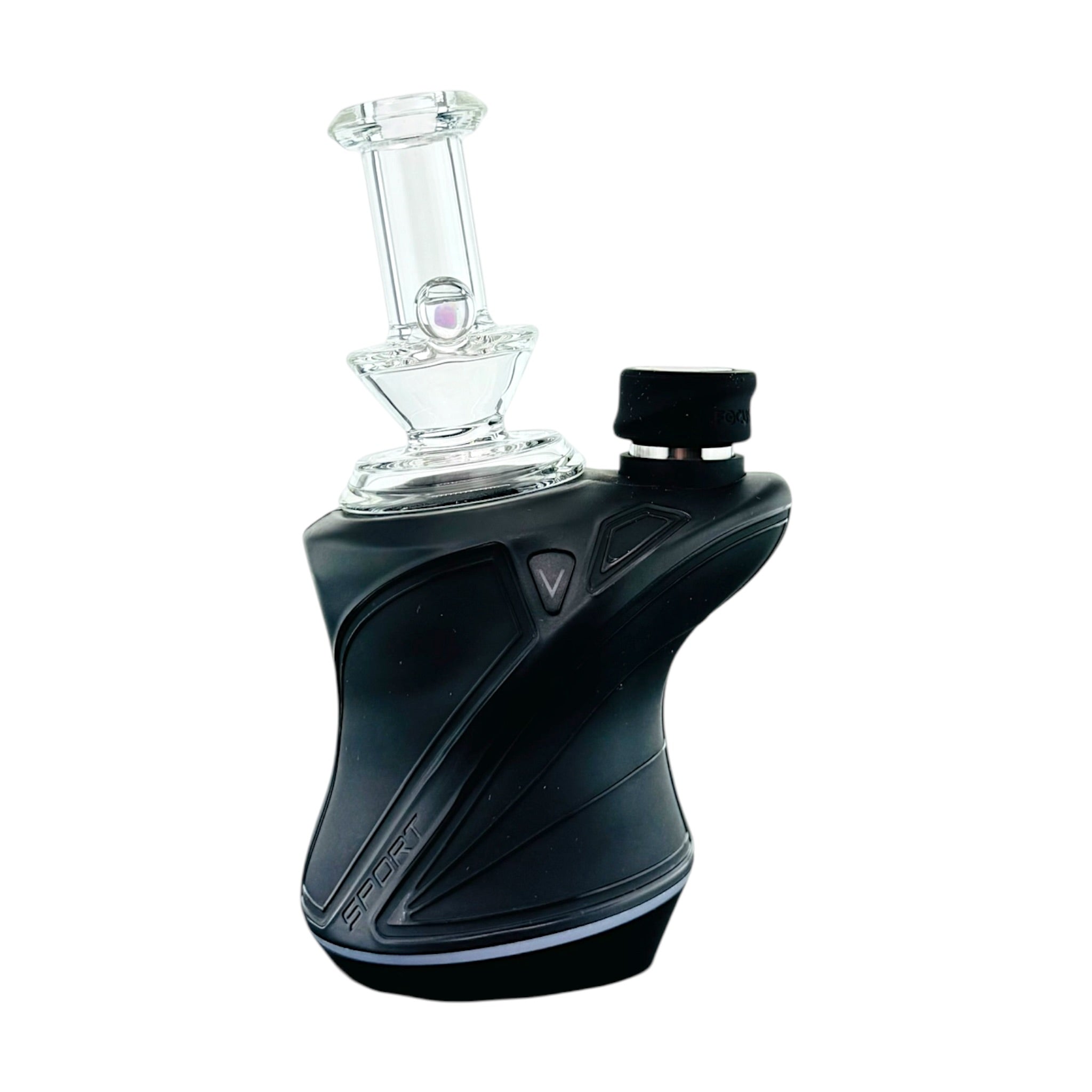 Small Glass Dry Dab Rig Attachment With Opal For Focus V Carta Sport