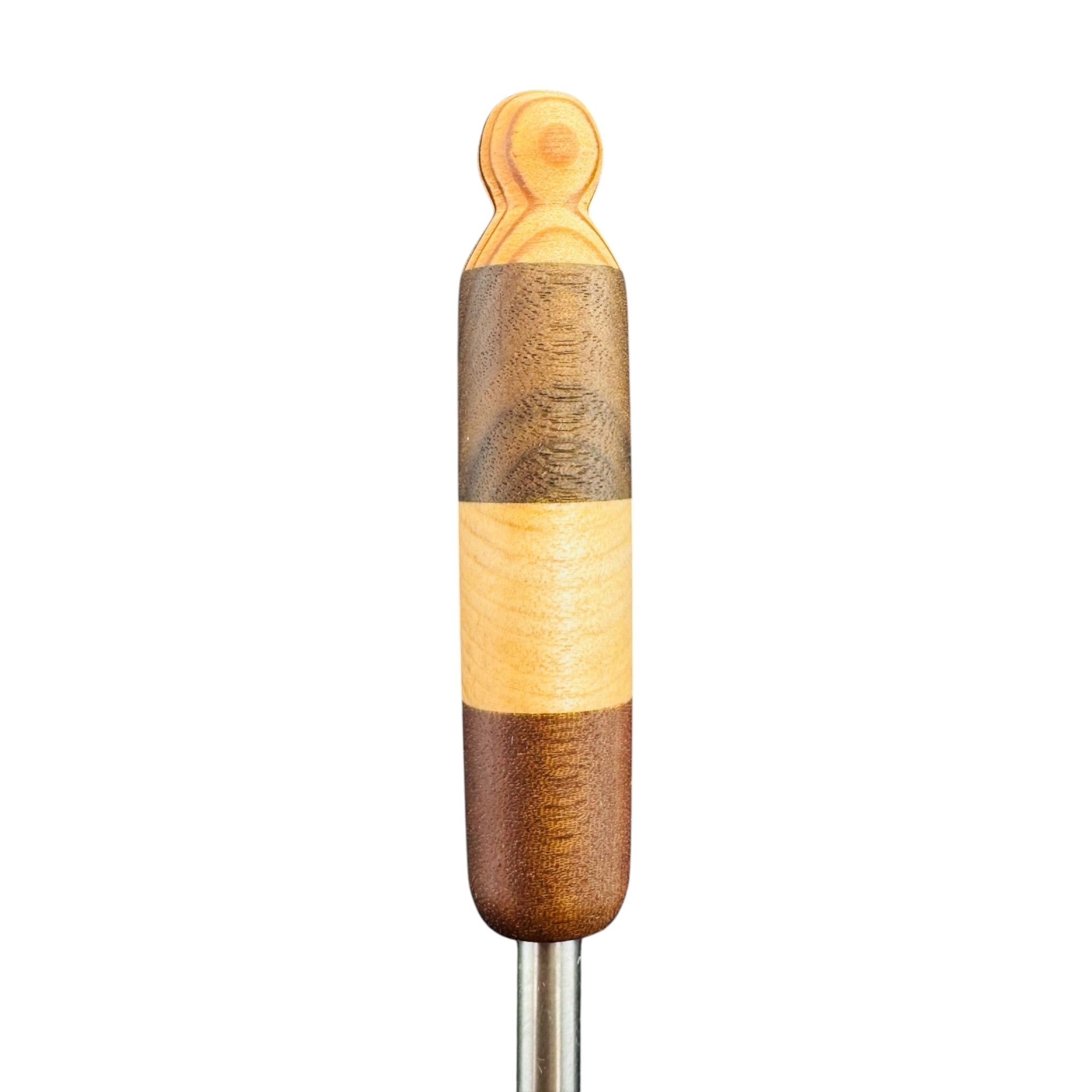 Ball Point Titanium Dab Tool With Wood Turned Handle