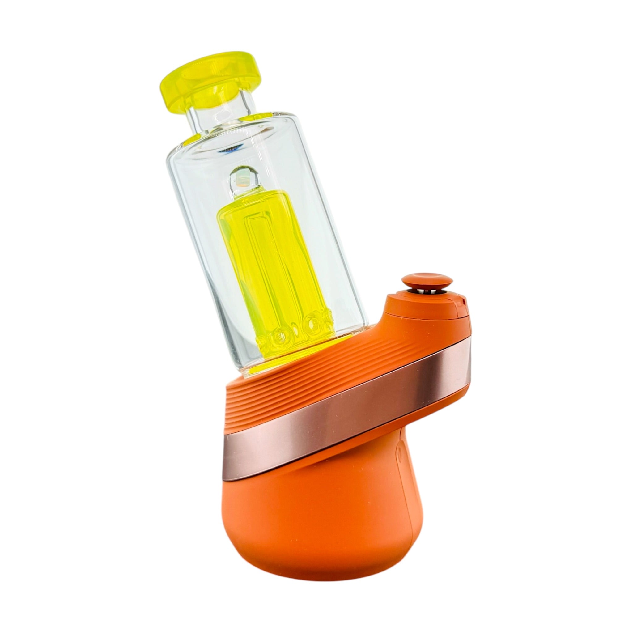 Lemon Drop Yellow Glass Water Pipe Attachment For Puffco Peak And Peak Pro