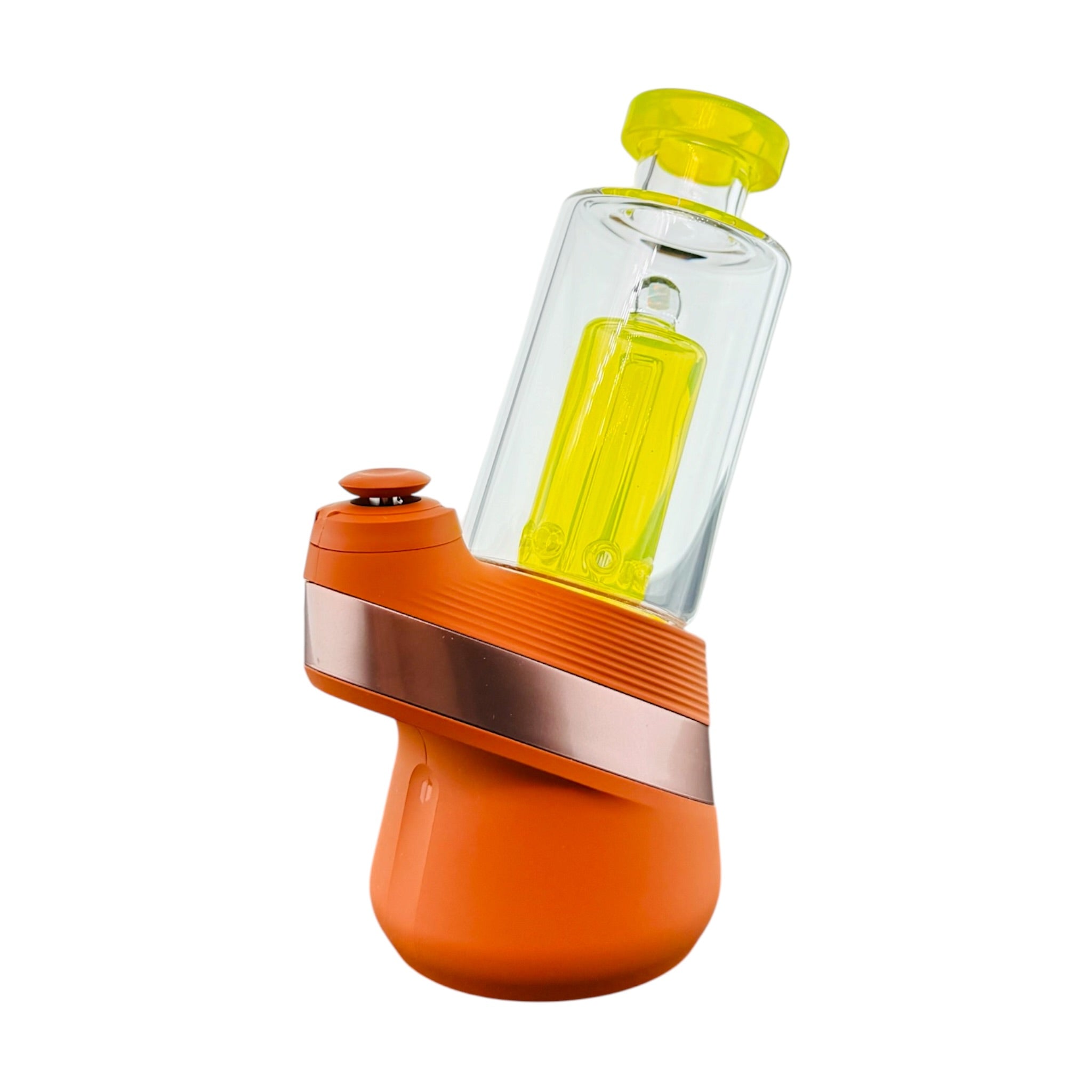 Lemon Drop Yellow Glass Water Pipe Attachment For Puffco Peak And Peak Pro