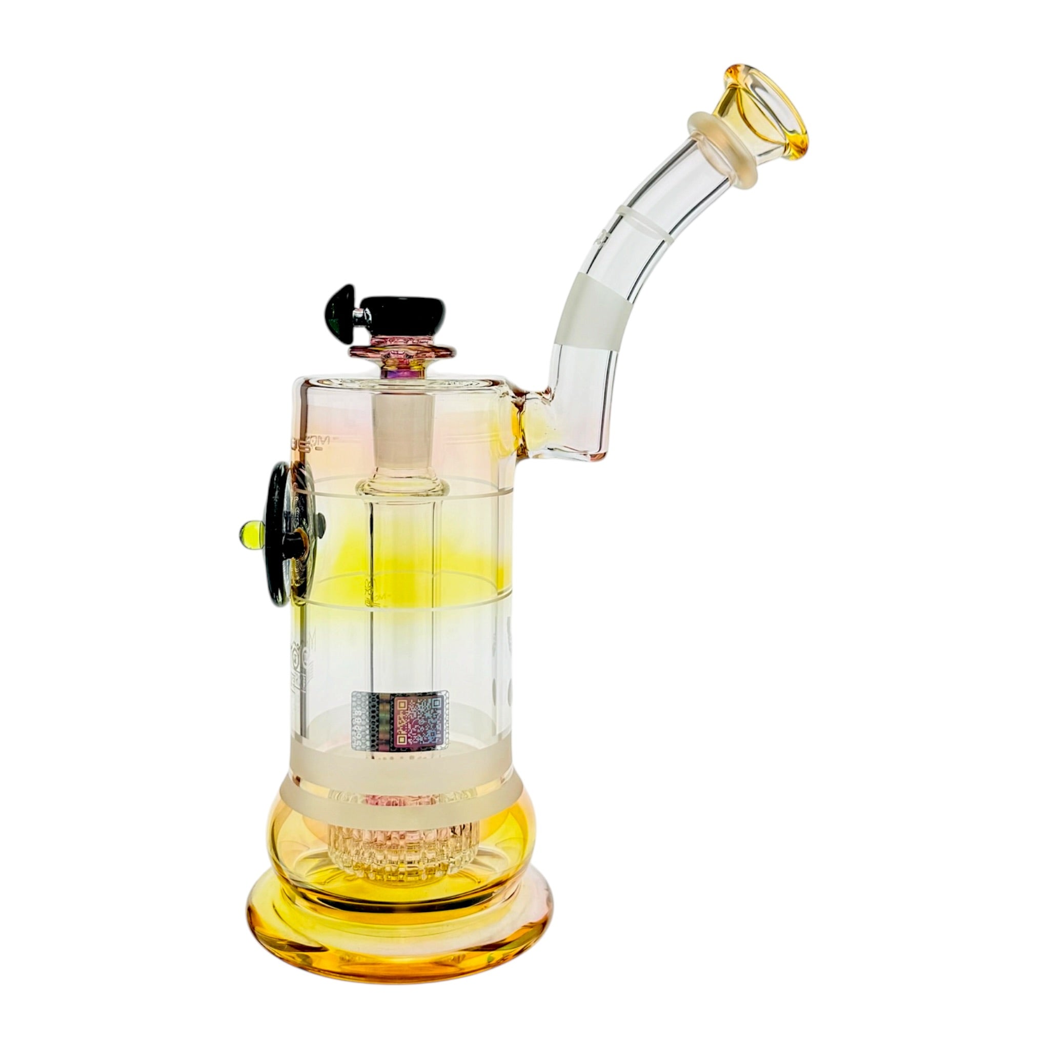 Custom Fumed Mobius Glass Micro Matrix Perc Bubbler V3 - Hybrid Series 2026