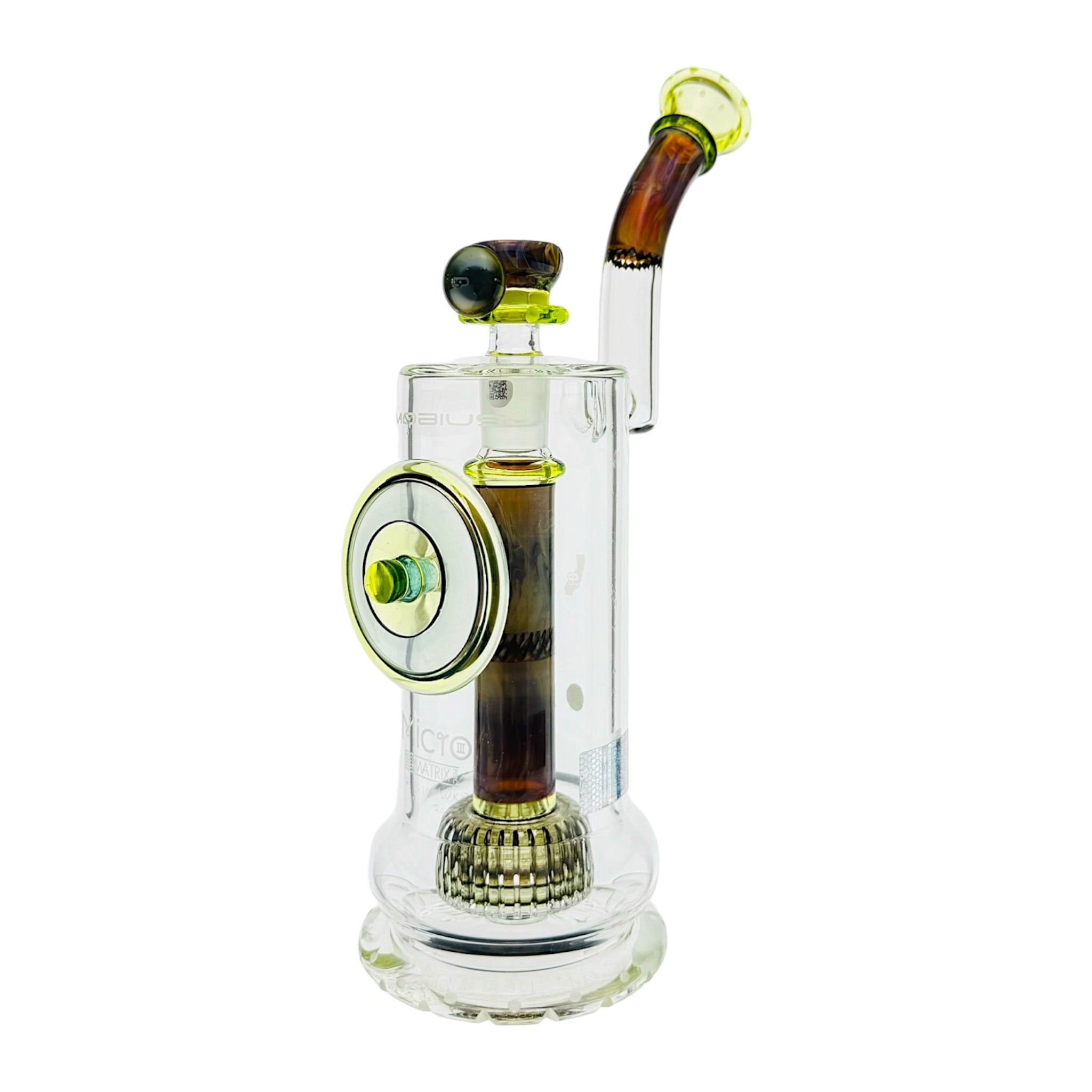 Custom Worked Mobius Glass Micro Matrix Perc Bubbler V3 - Hybrid Series 2026
