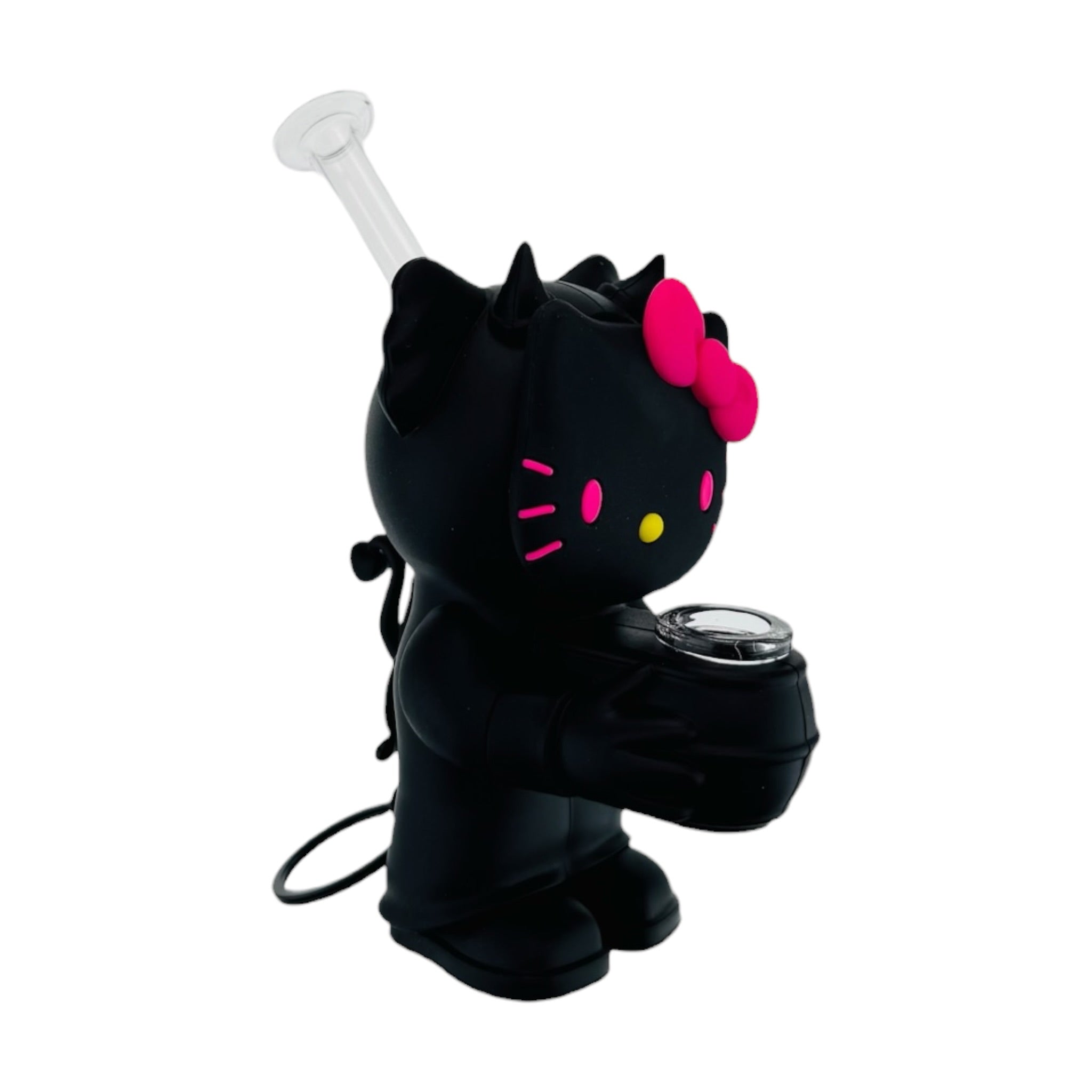 Devil Kitty Silicone Rubber water pipe Bong Black