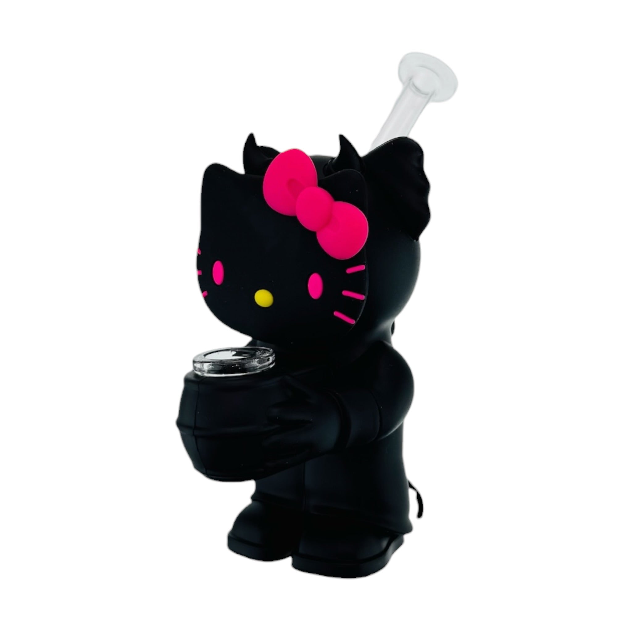 Devil Kitty Silicone Rubber water pipe Bong Black