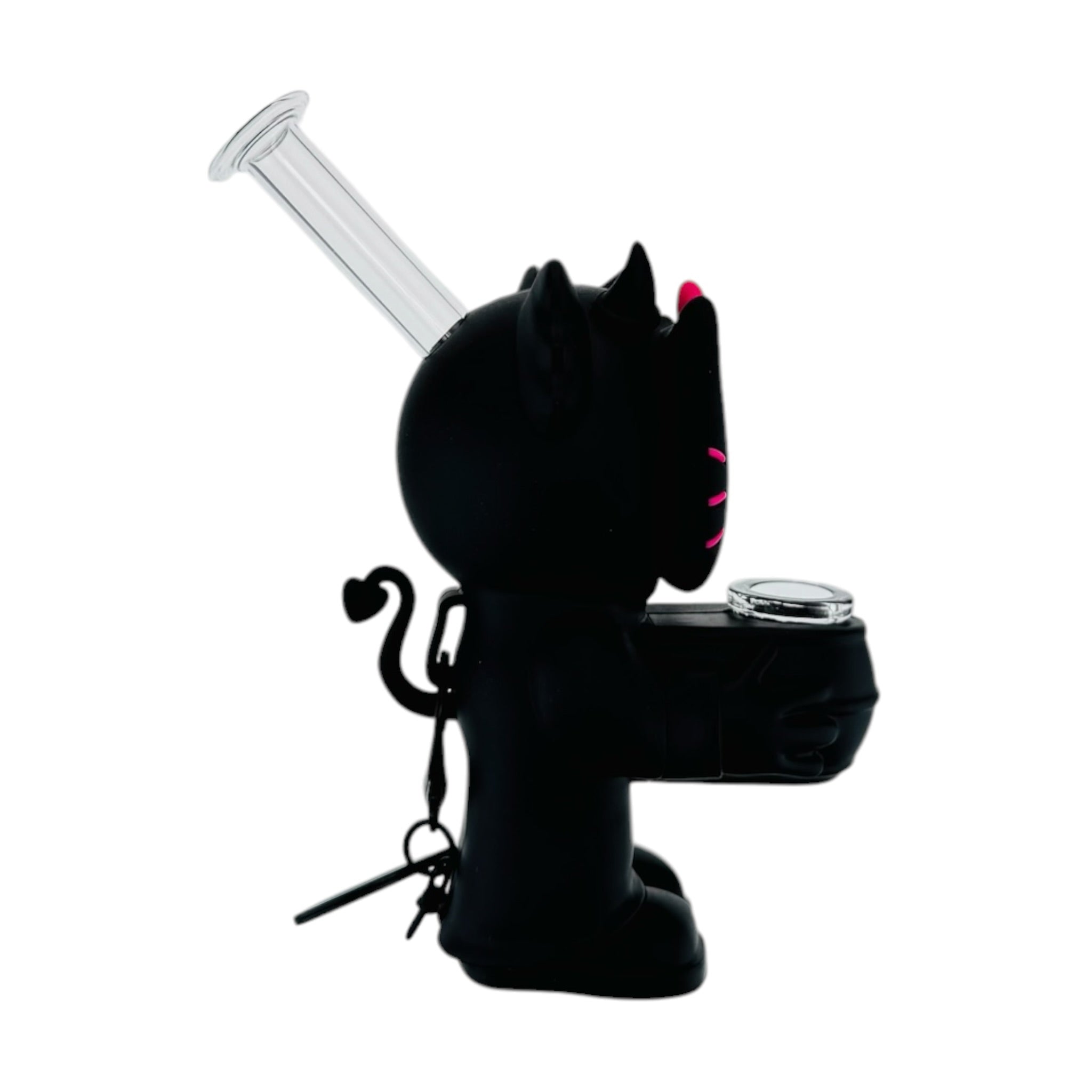 Devil Kitty Silicone Rubber water pipe Bong Black
