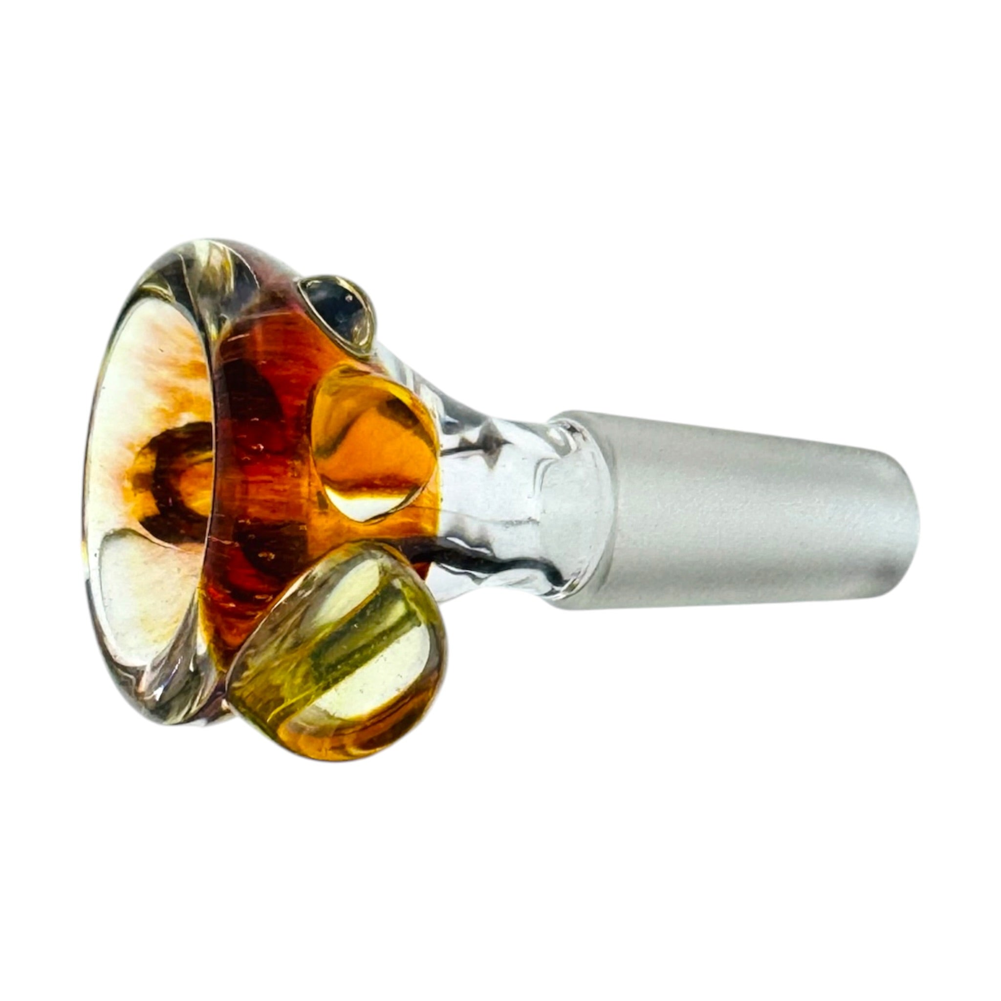 Arko Glass water pipe bowl 10mm Flower Bowl Alientech glass With Dots