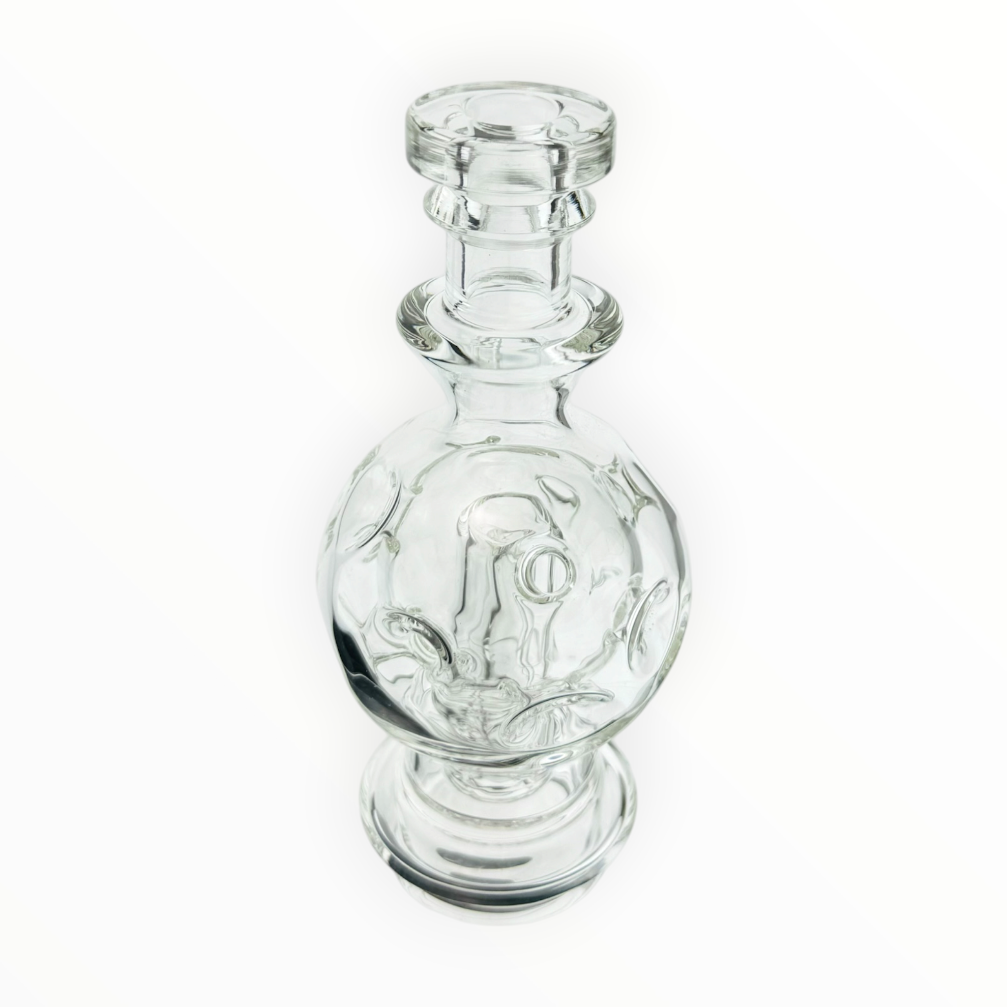 Clear Fab Egg Glass Water Pipe Attachment For Puffco Peak