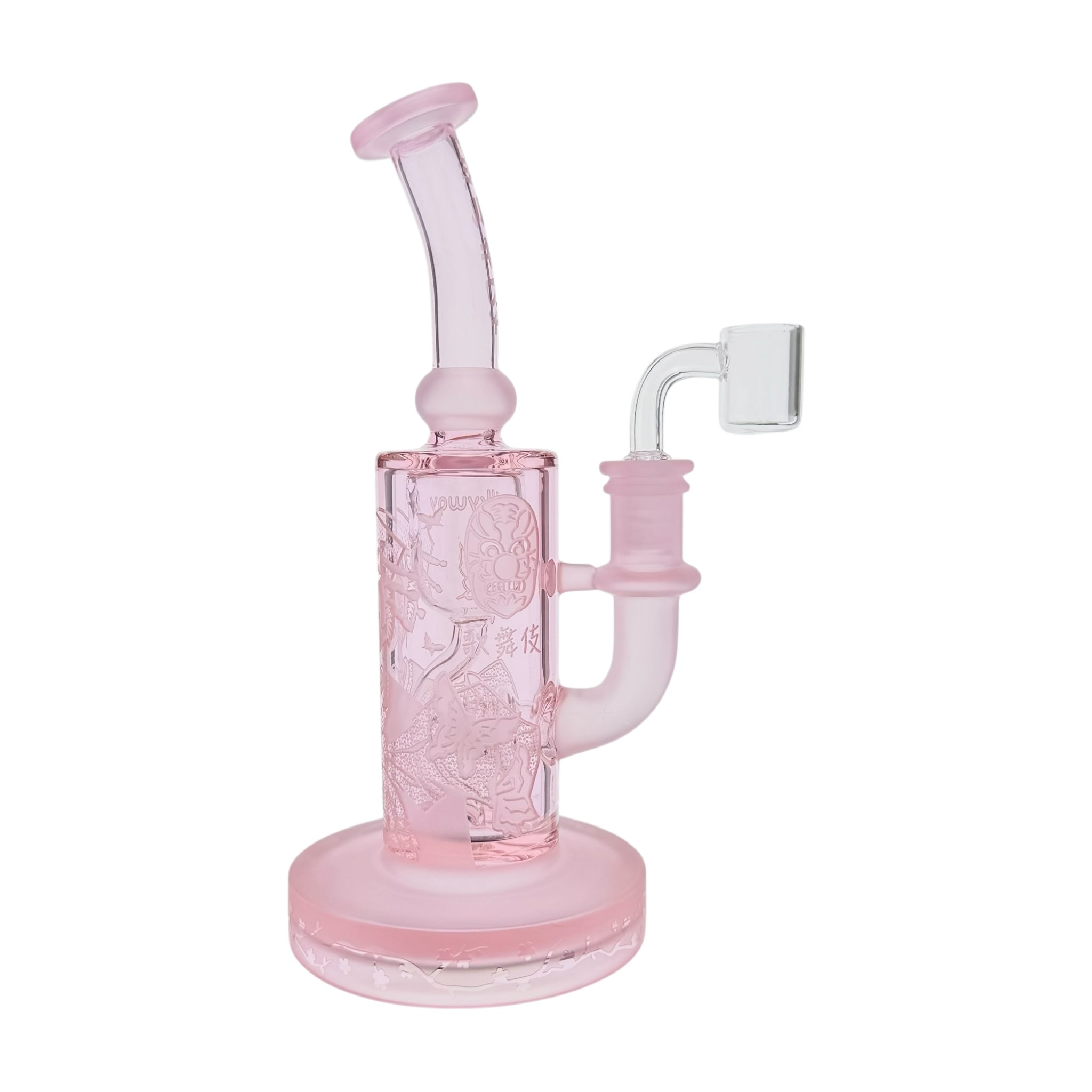 Milkyway Glass - Kabuki Recycler Dab Rig - Pink