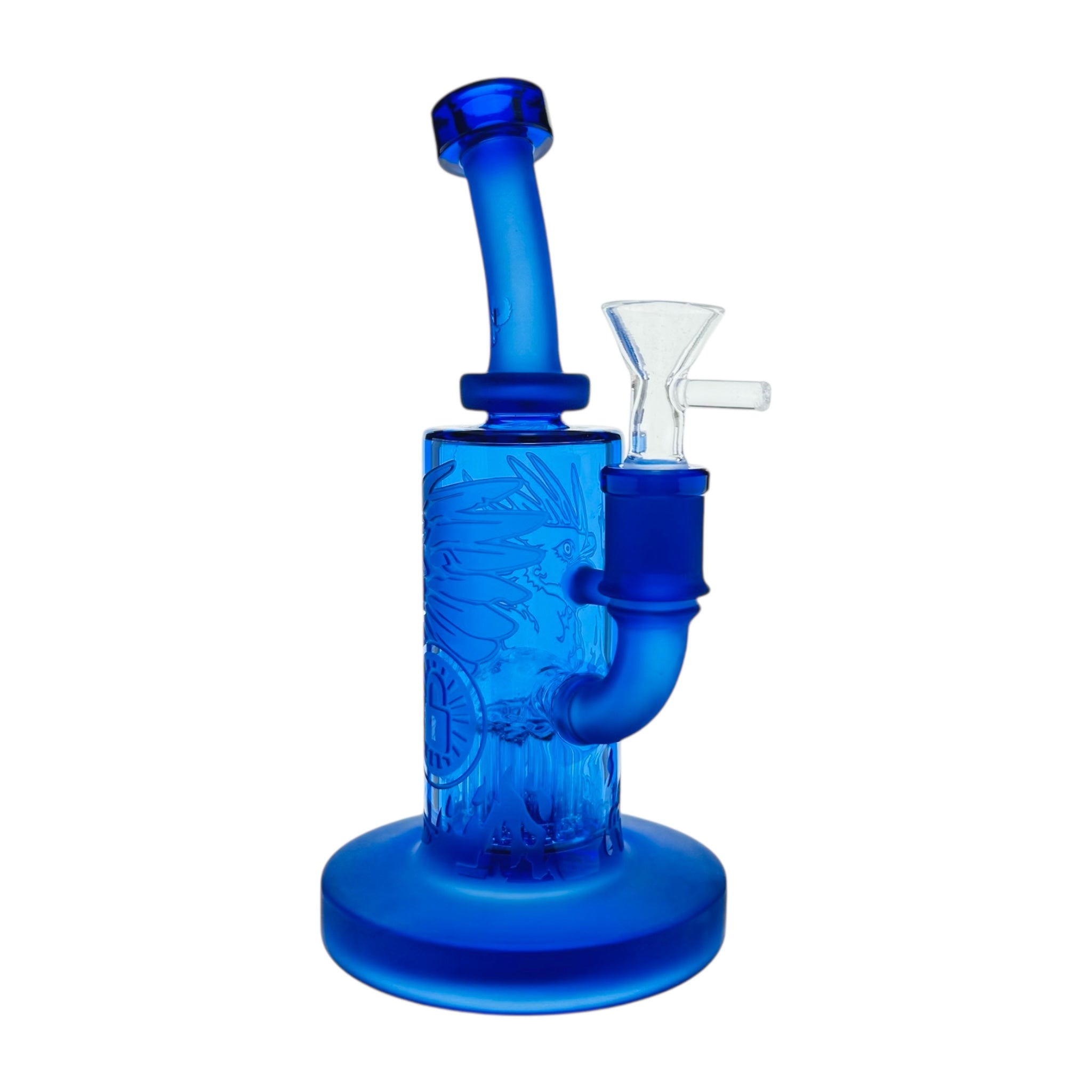 Milkyway Glass Blue Phoenix Forged in Fire Glass Bong