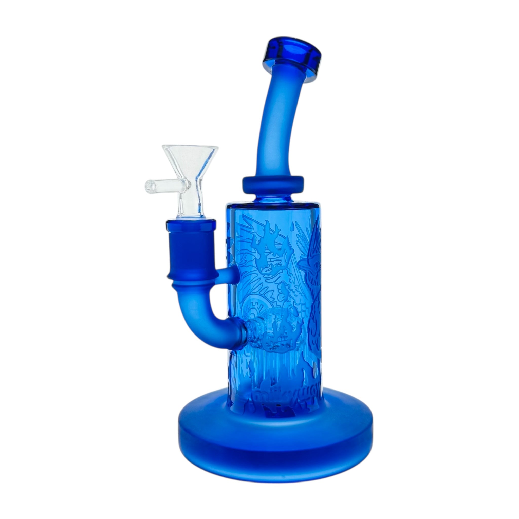 Milkyway Glass Blue Phoenix Forged in Fire Glass Bong