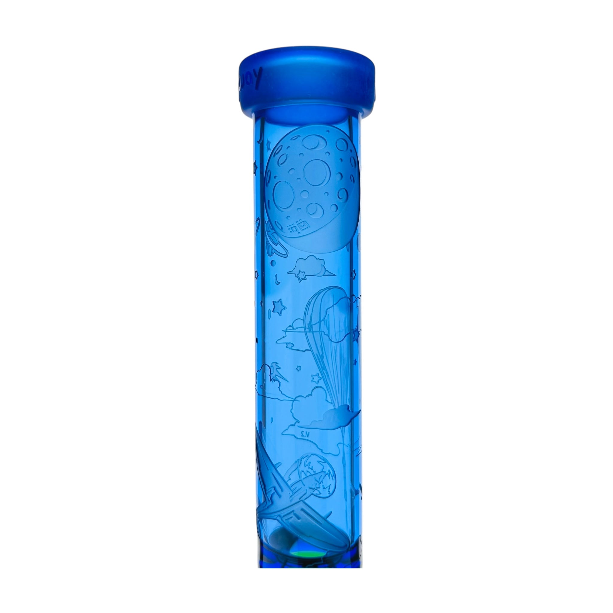 Milkyway Glass Roswell 1947 10.5″ Beaker Bong Blue And Green