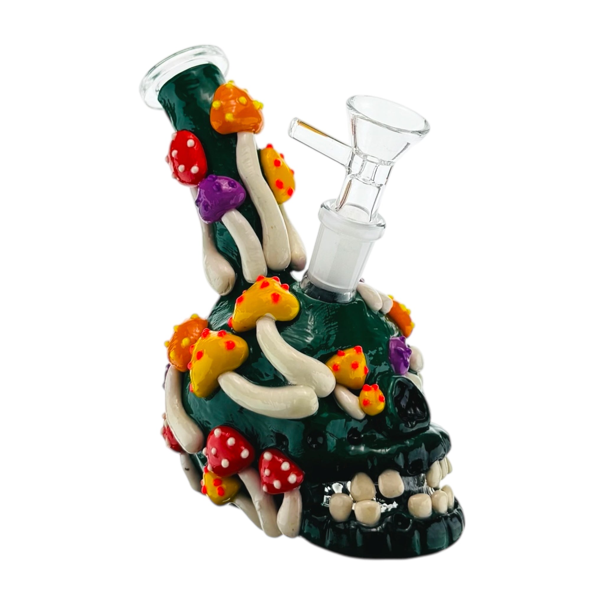 MonsterBongSmallSkullBongWithMushrooms