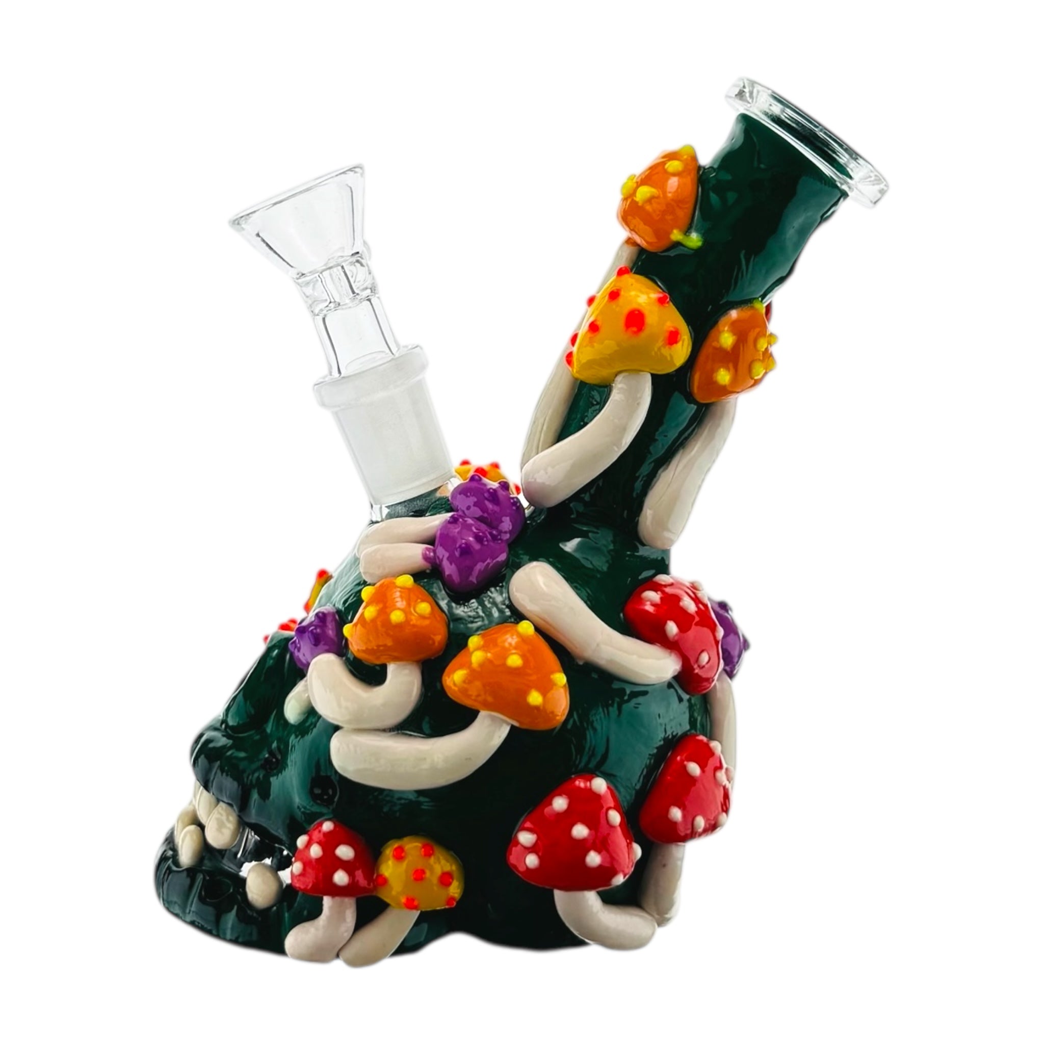 MonsterBongSmallSkullBongWithMushrooms