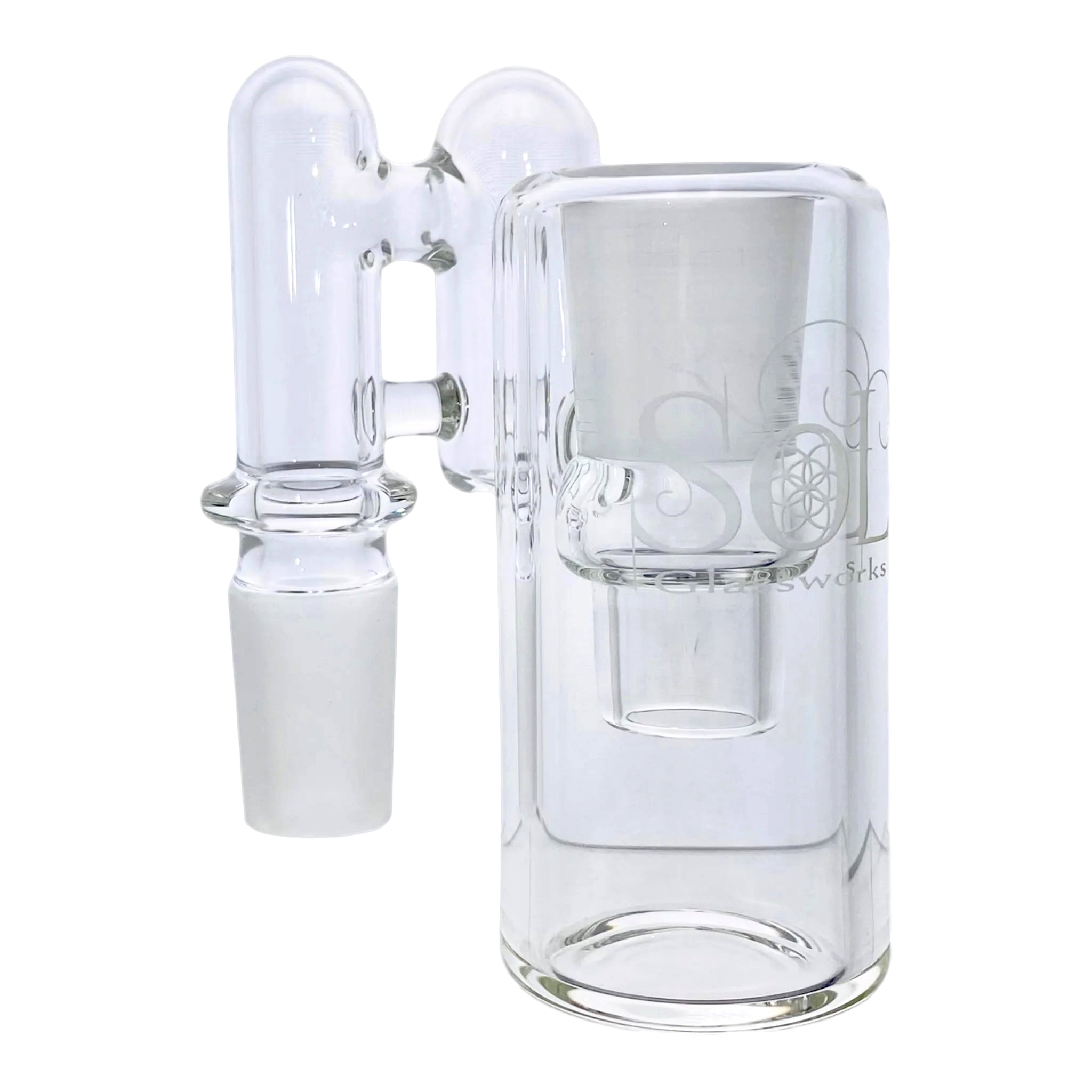 Seed Of Life Glassworks - SoL 18mm Clear Dry Ashcatcher for glass bongs