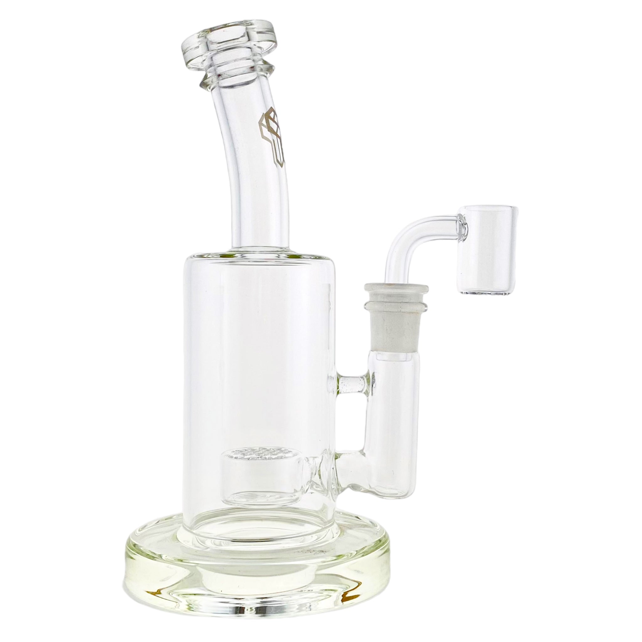 mini Small Clear Dab Rig With Seed of Life Percolator