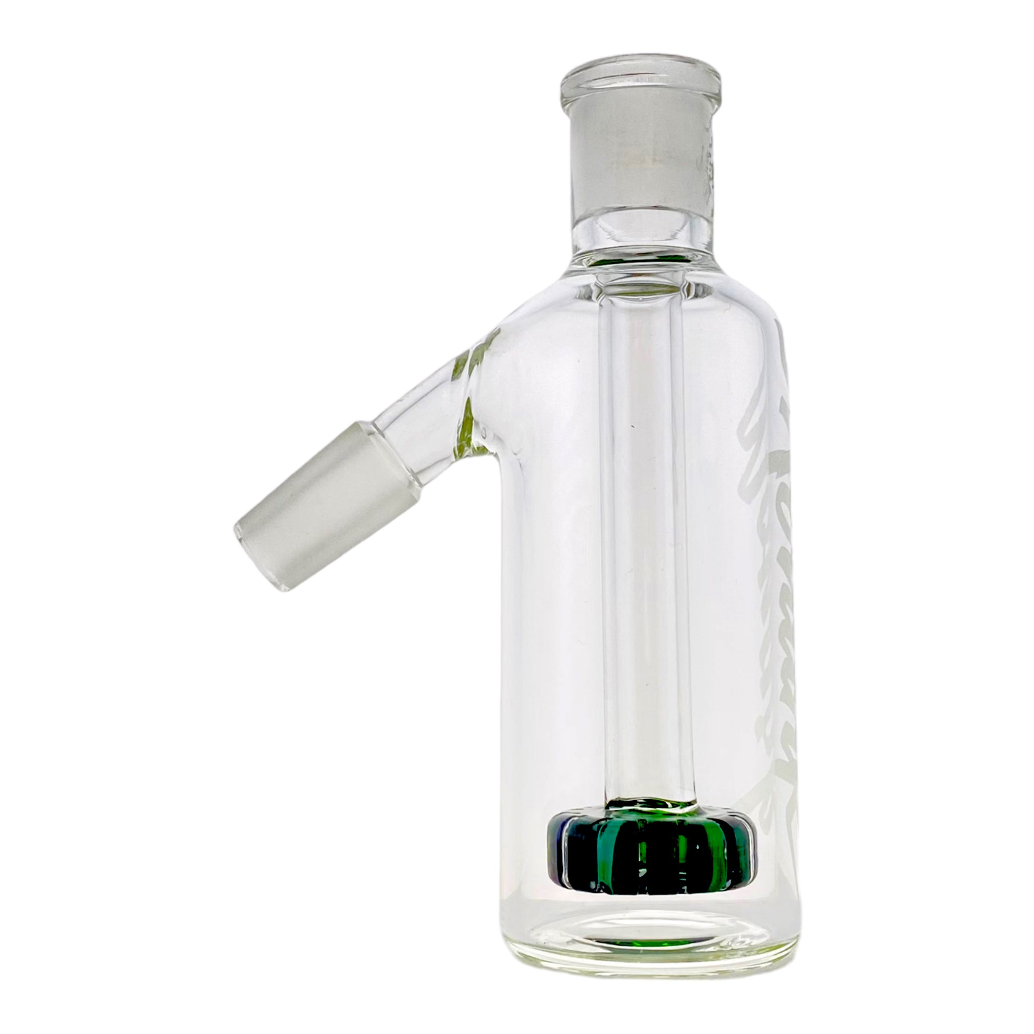 Monark Glass - 14mm Ash Catcher With 45 Degree Joint And Green Shower Head Perc