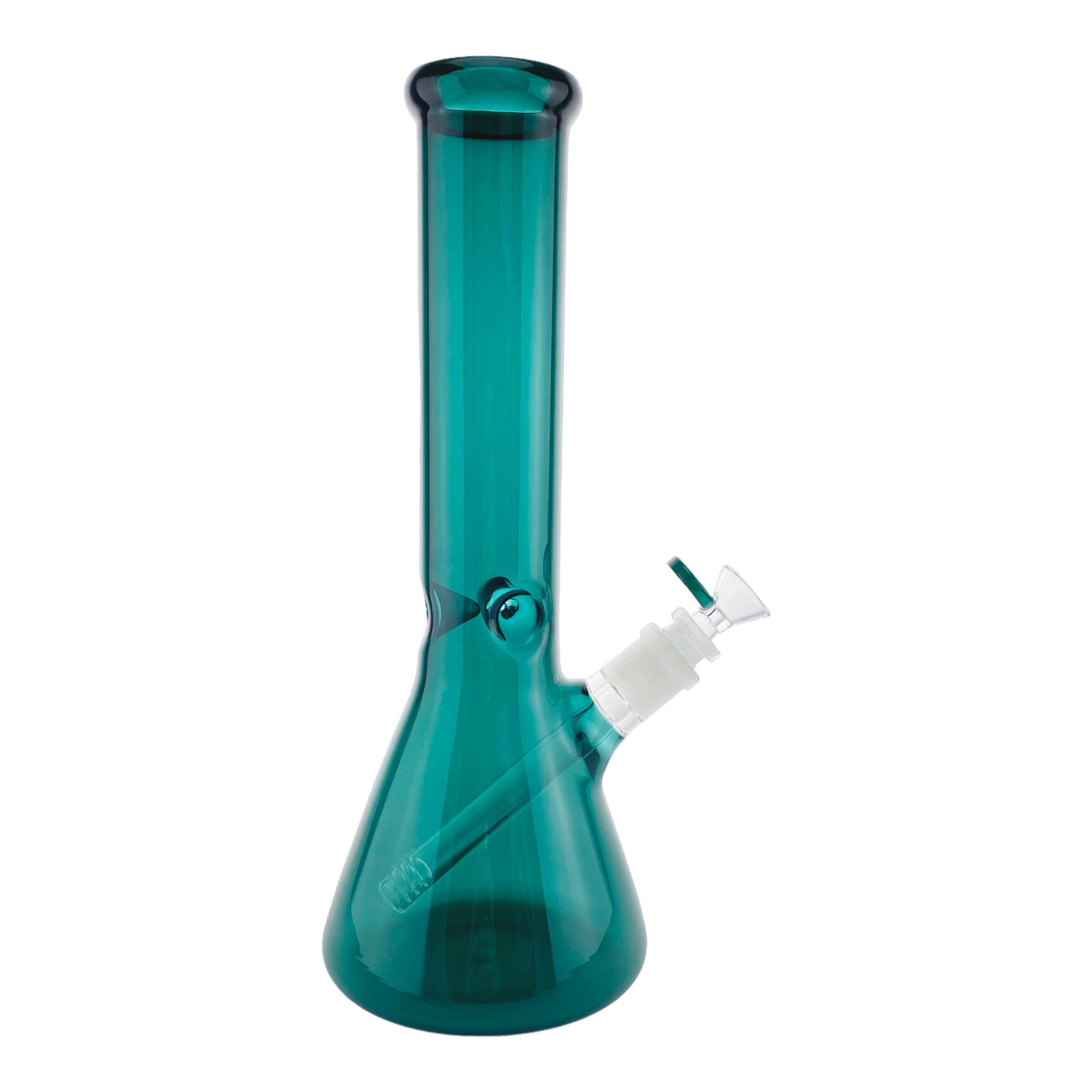 12 Inch Full Dark Green Beaker Base Glass Bong