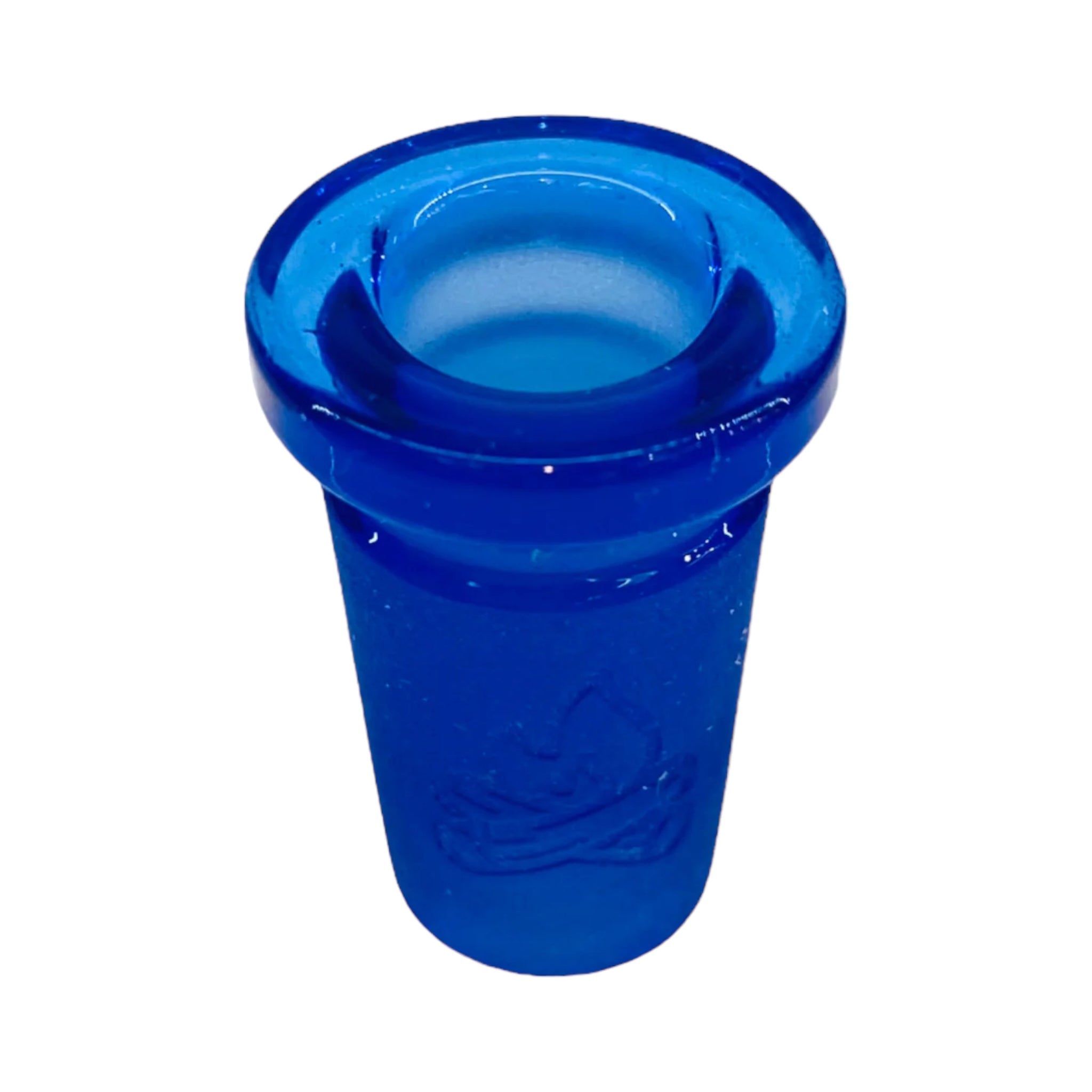 Campfire Glass - Blue Glass Adapter 14mm Male To 10mm Female