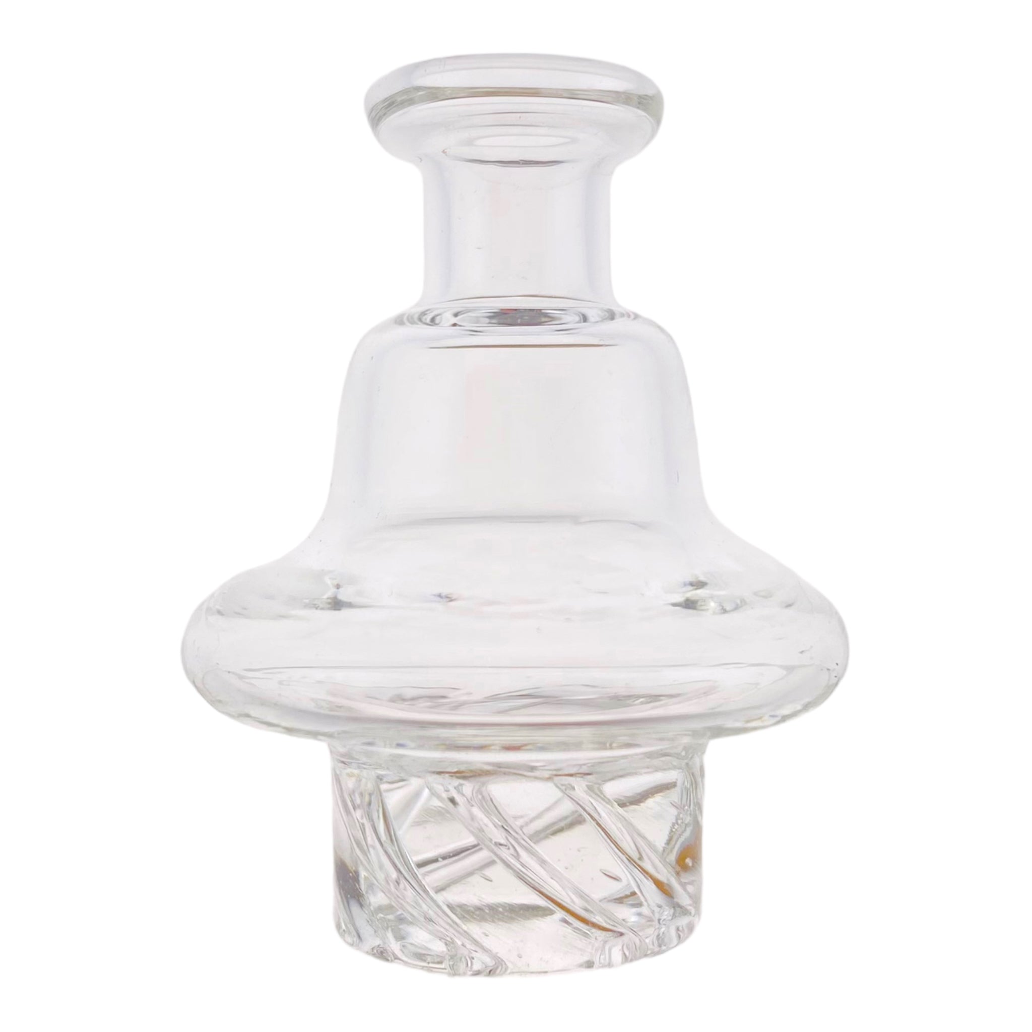 Clear Glass Spinner Carb Cap With Directional Airflow