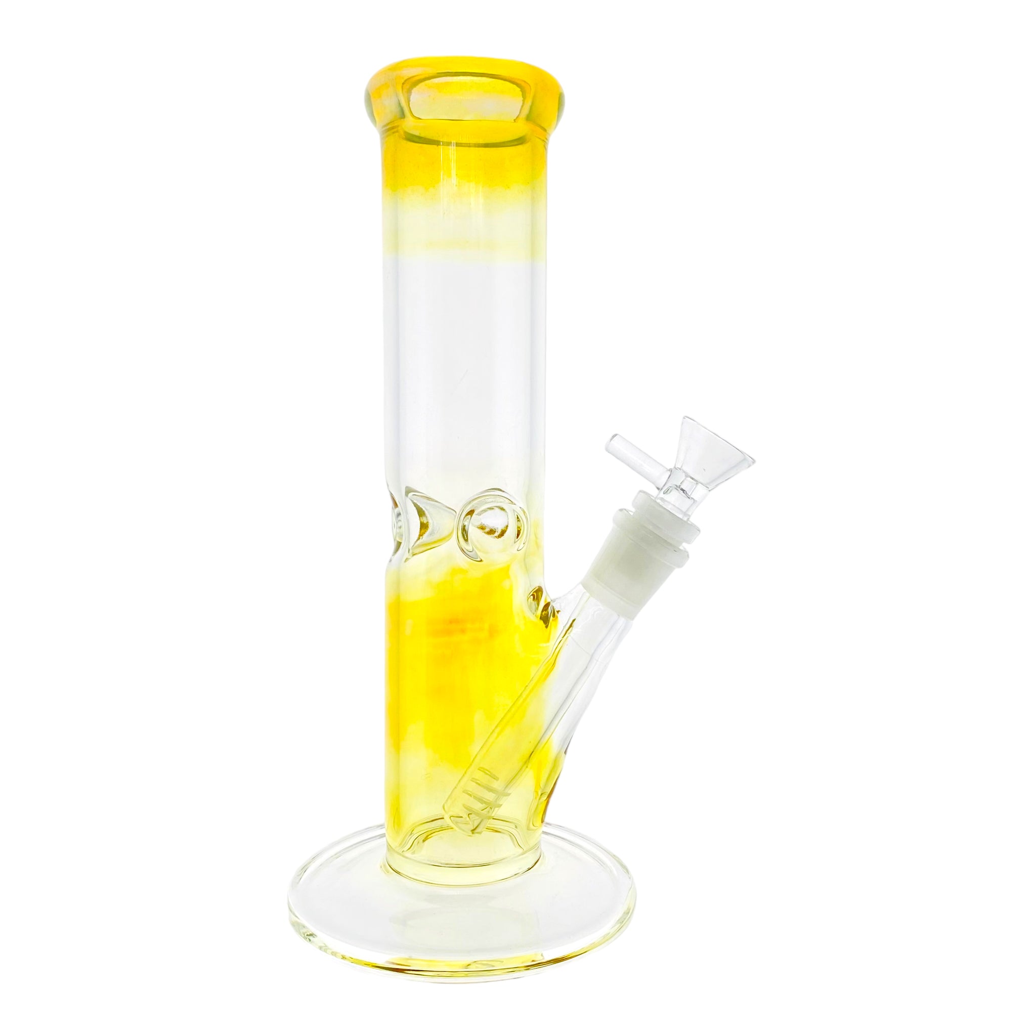 10 Inch Color Changing Fumed Straight Tube Bong