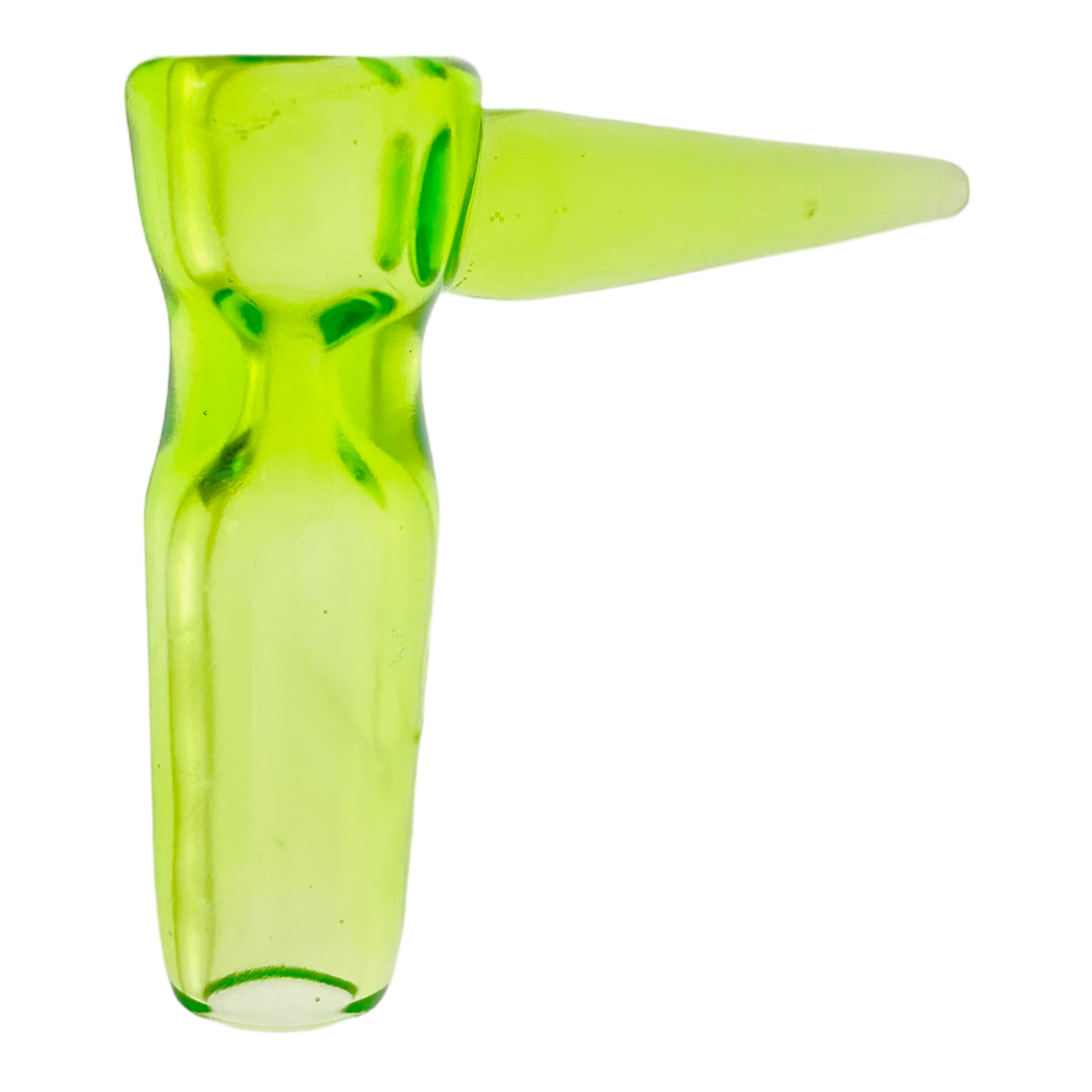 Optera Glass - Green With Green Handle Full Color - 14mm Bowl Piece