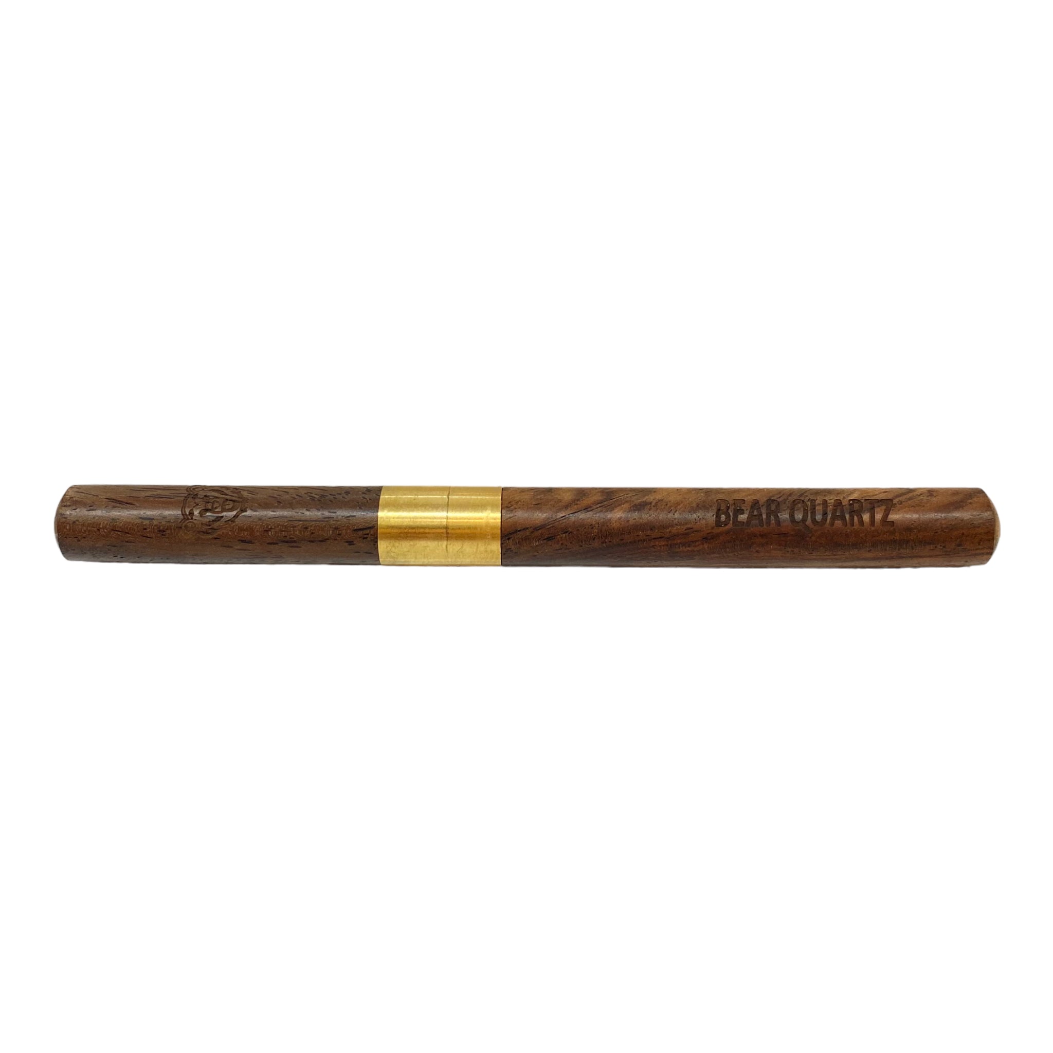 Bear Quartz Wood Pocket Spatula Dab Tool With Cap