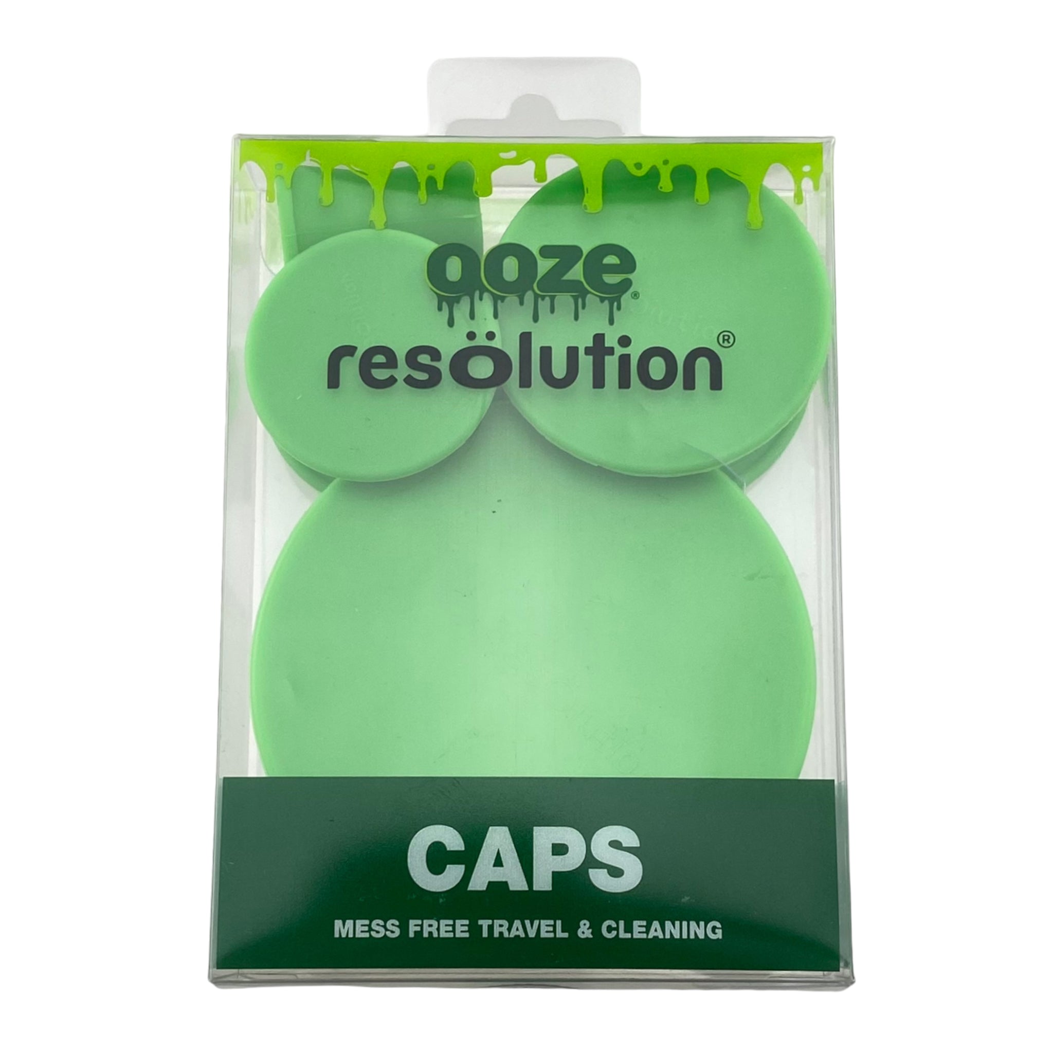 Ooze Resolution Silicone Res Caps For Cleaning Bongs And Dab Rigs - Green