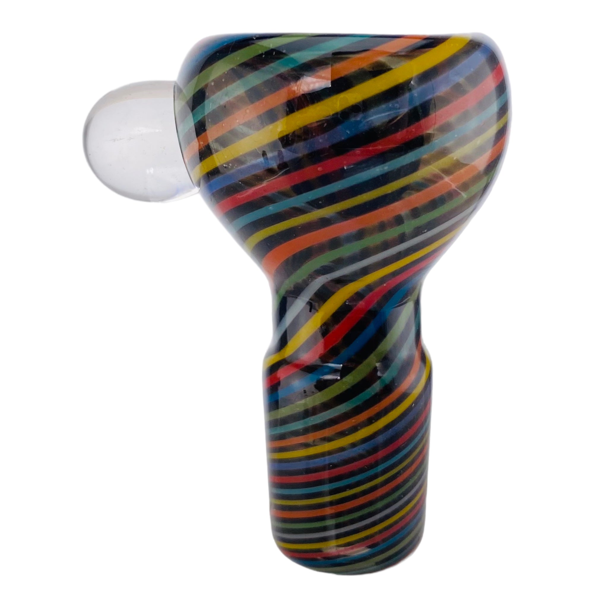 18mm Flower Bowl - Rainbow Full Color Twist Bong Bowl Piece