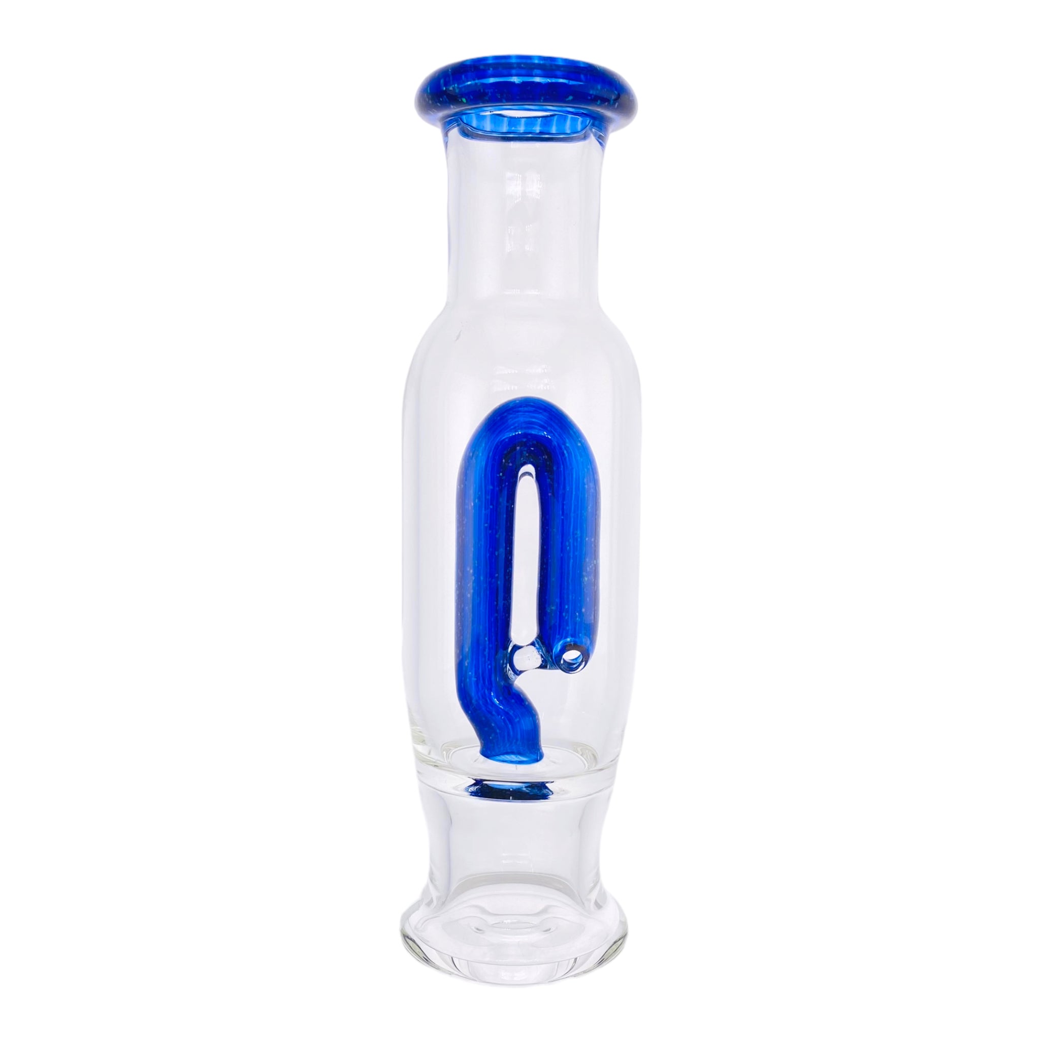 Puffco Peak Glass Attachment - Crushed Opal Over Cobalt Blue