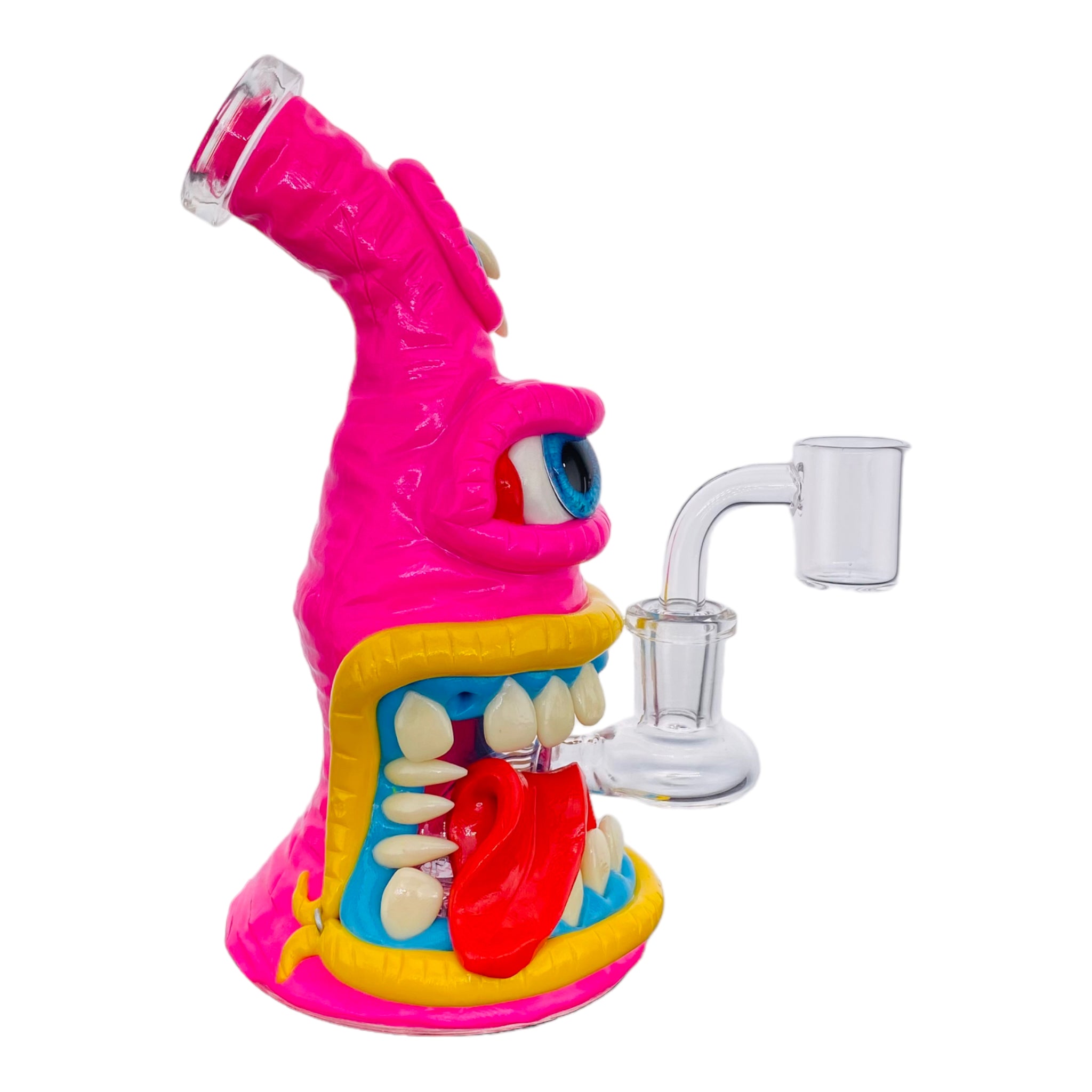 Pink And Yellow Cyclops Monster Dab Rig