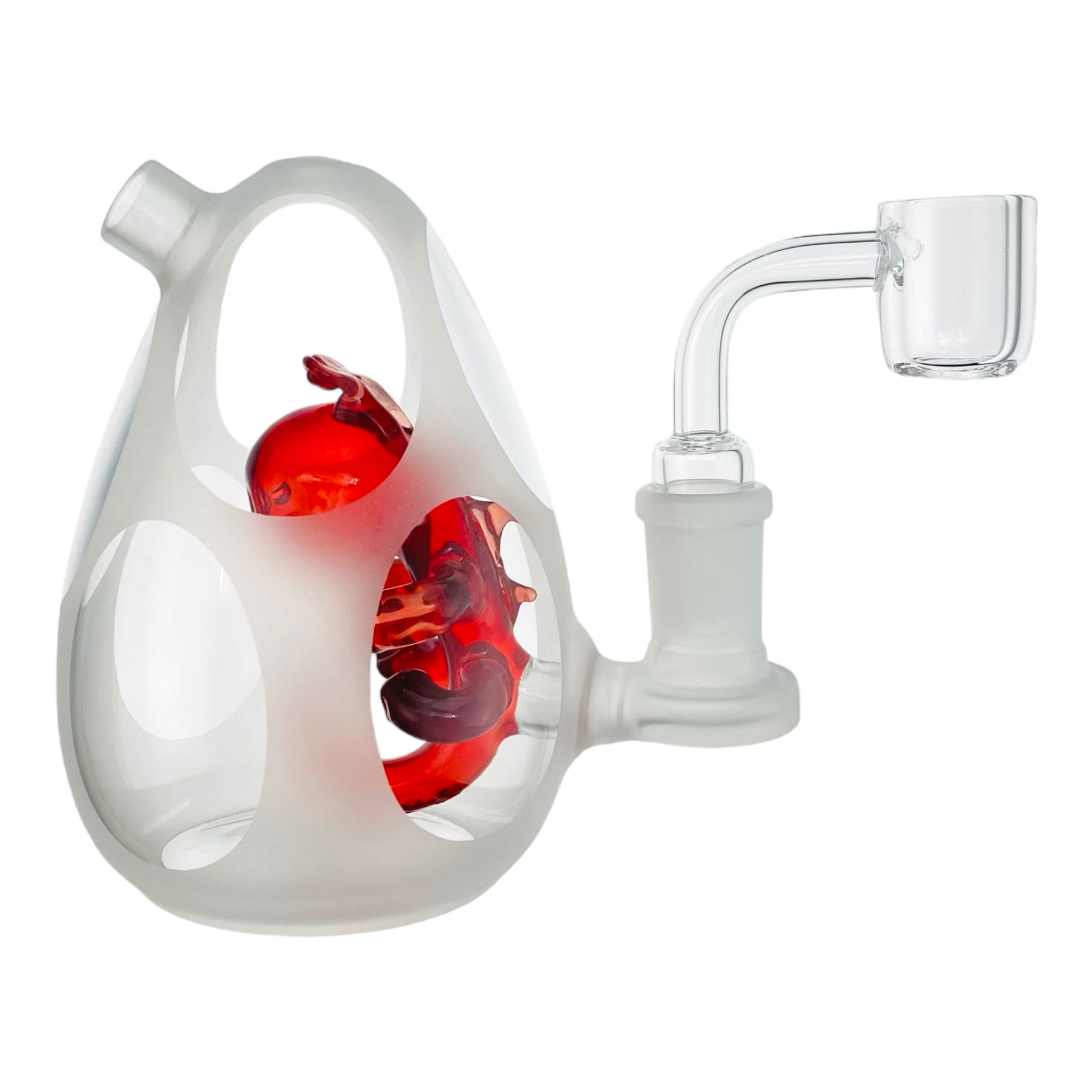 cute and girly Red Baby Dino yoshi Egg Dab Rig