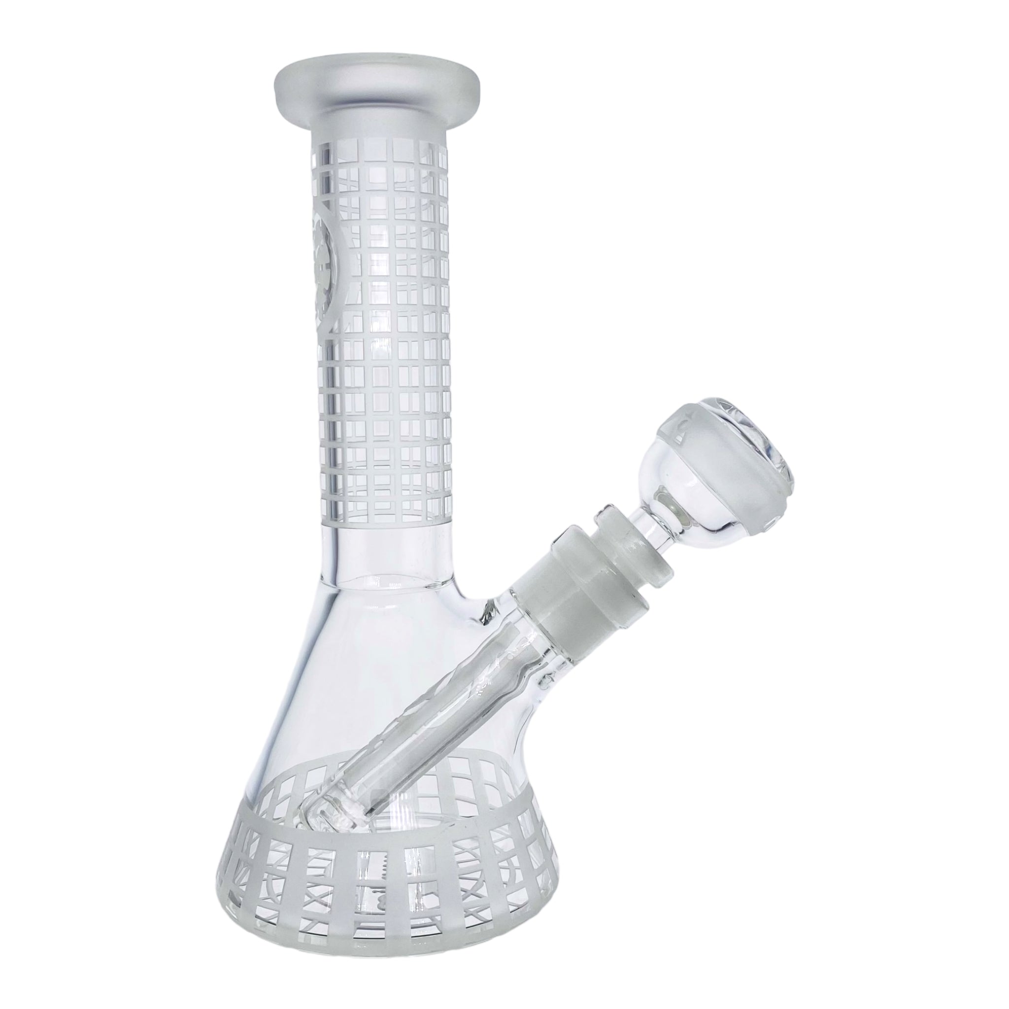 Milkyway Glass - 8 Inch Sandblasted Squared Beaker Base Bong