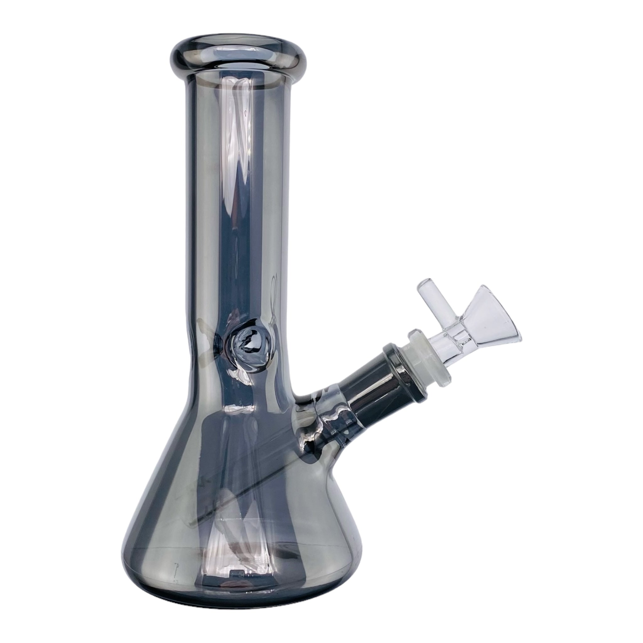 glass travel bong black metallic finish heady bong for sale