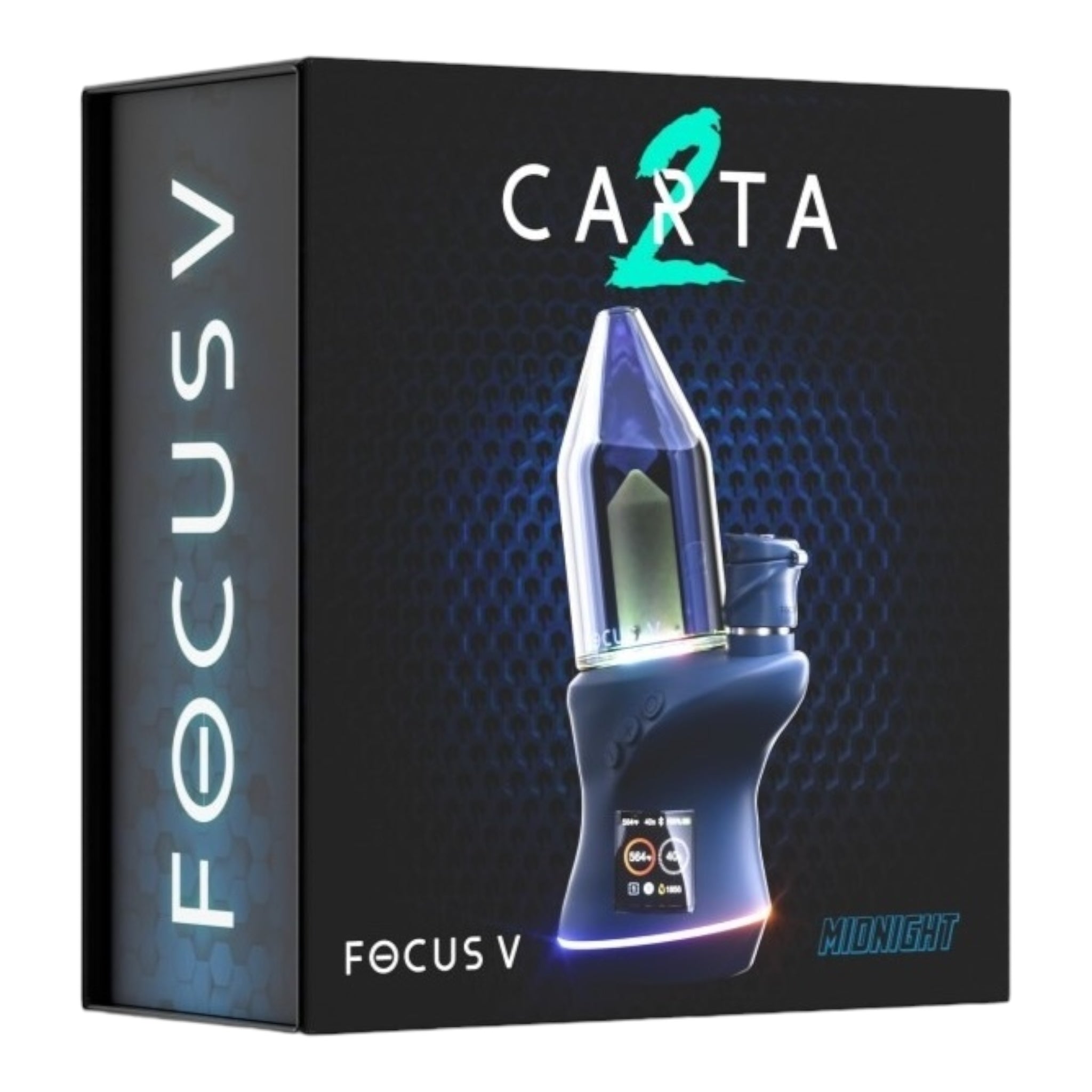 Focus V - CARTA 2 - Portable Dry Herb & Wax Oil Vaporizer - Midnight