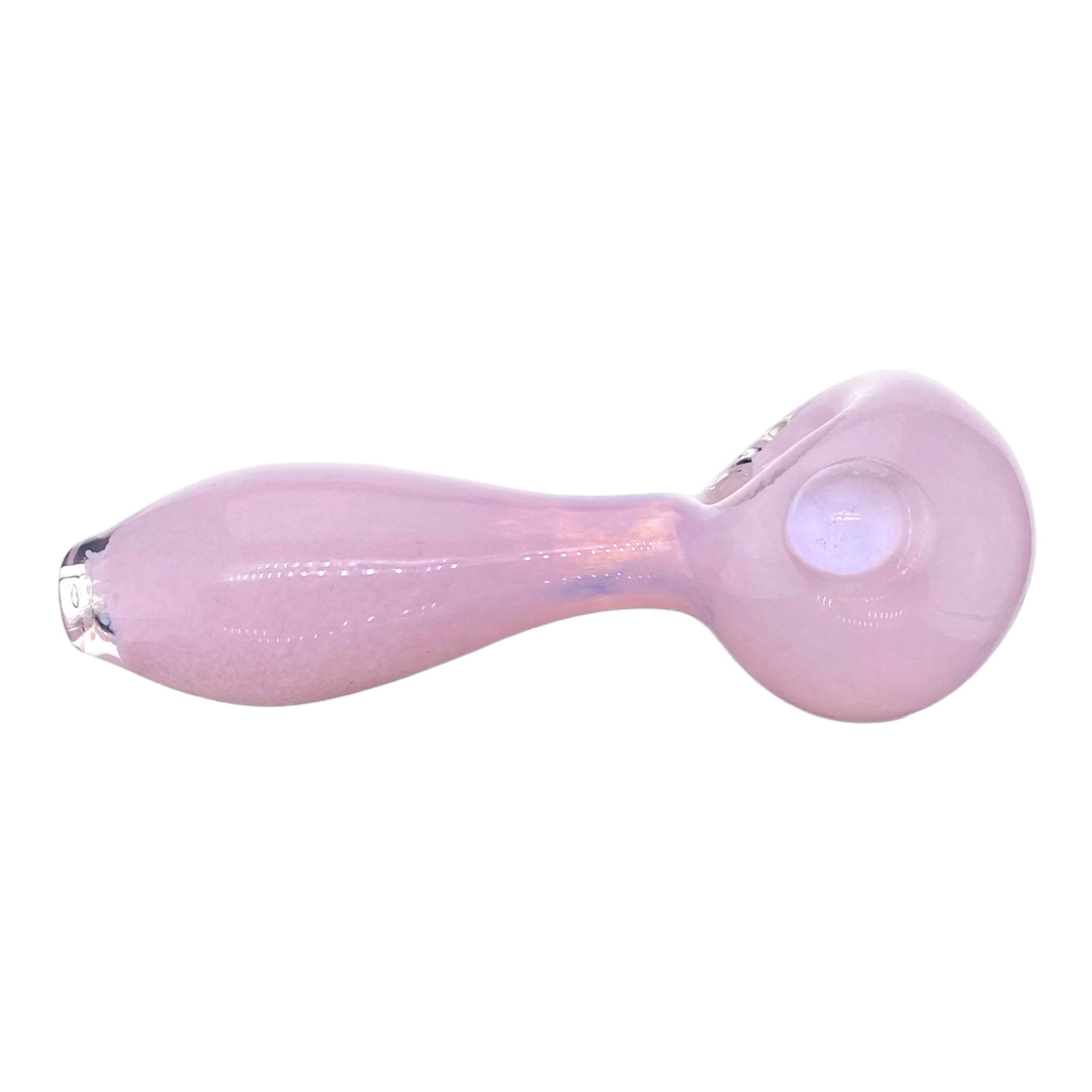 cute and girly Small Pastel Pink Glass Hand Pipe for sale