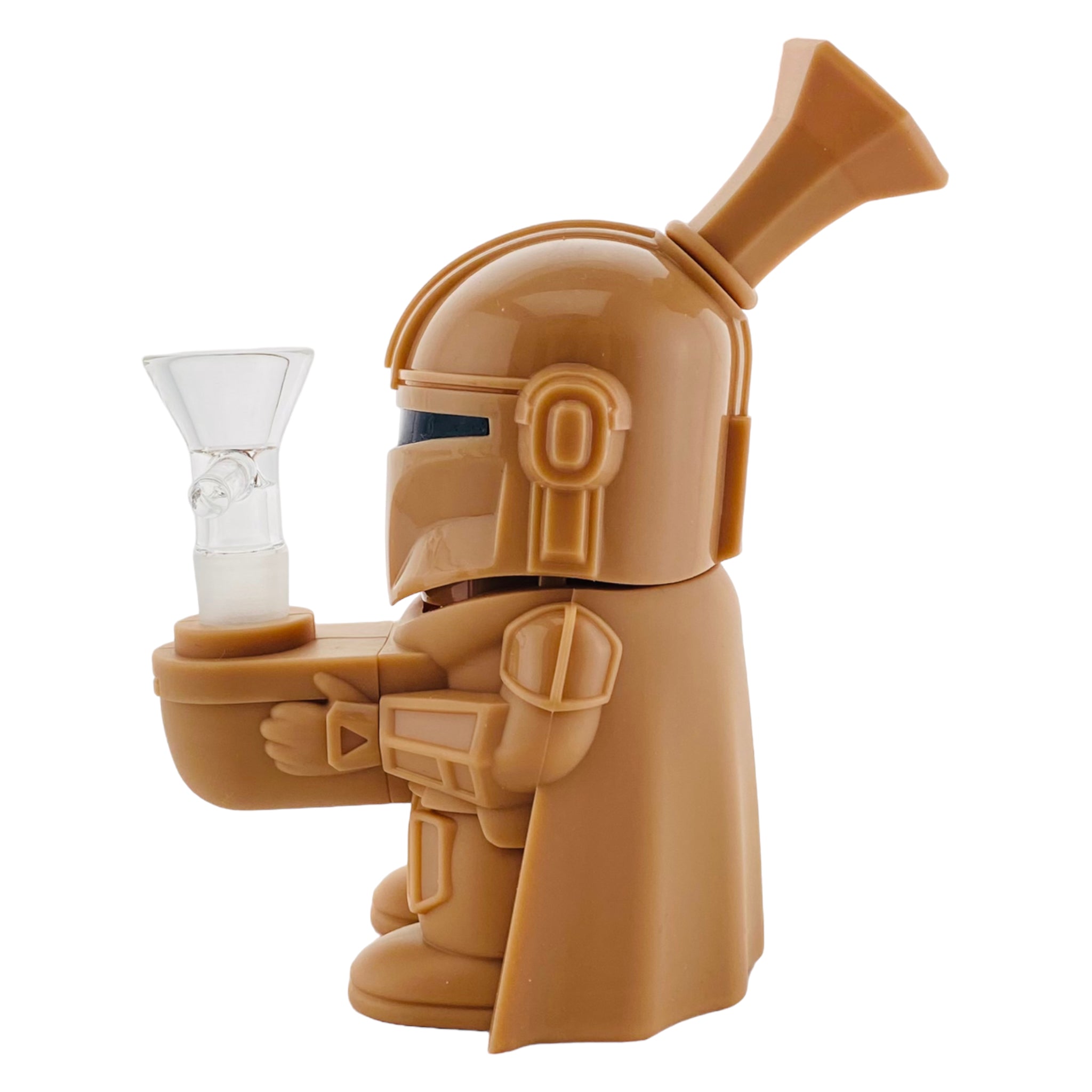 cute girly small Mandalorian Silicone Pipe bong bubbler