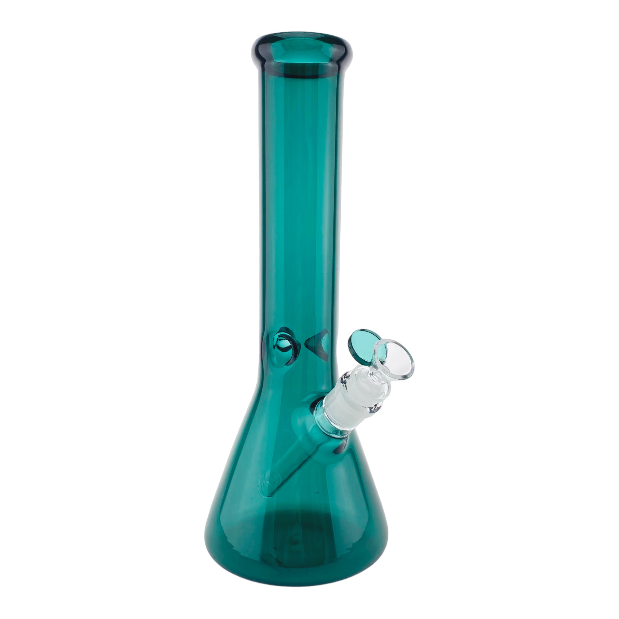 12 Inch Full Dark Green Beaker Base Glass Bong