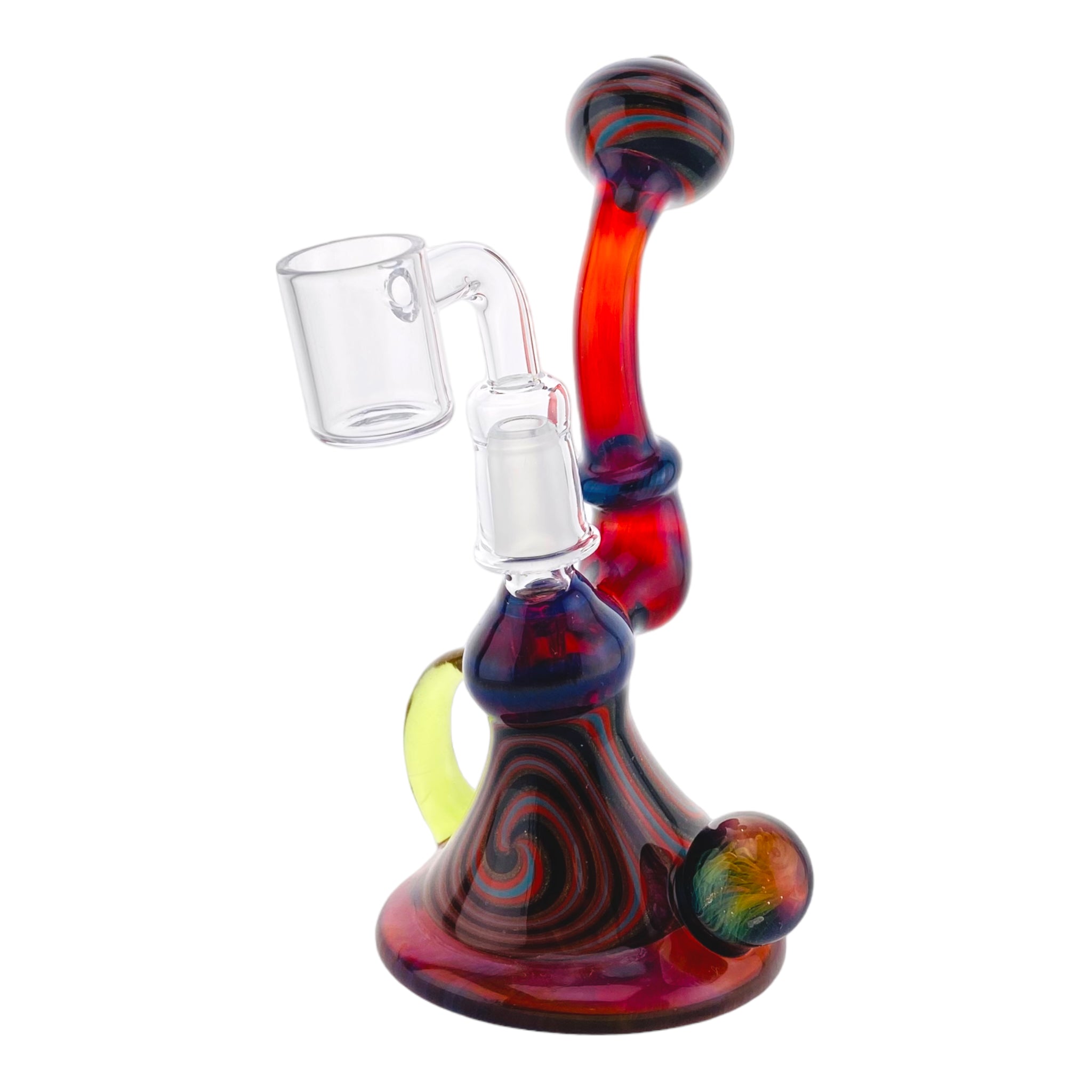 Crux Glass - Custom Alientech Red Dab Rig With Wig Wag Sections And Horns