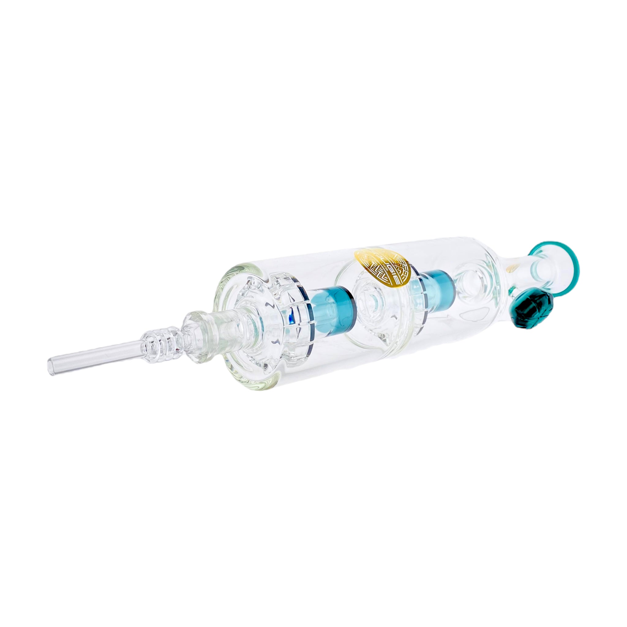 Bougie Glass - Extra Large Nectar Collector With Double Blue Bell Perc