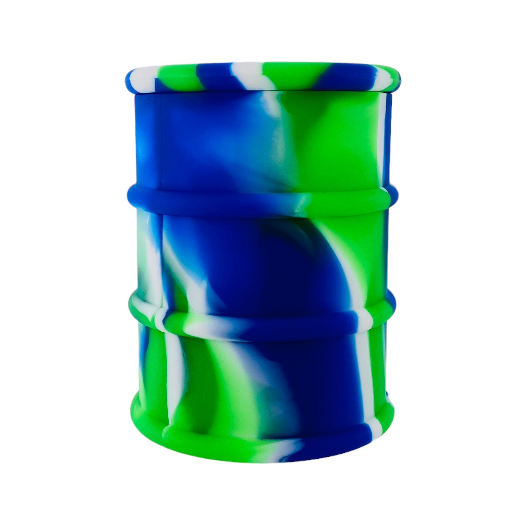 huge cheap XXL Silicone Jar Green, White & Blue