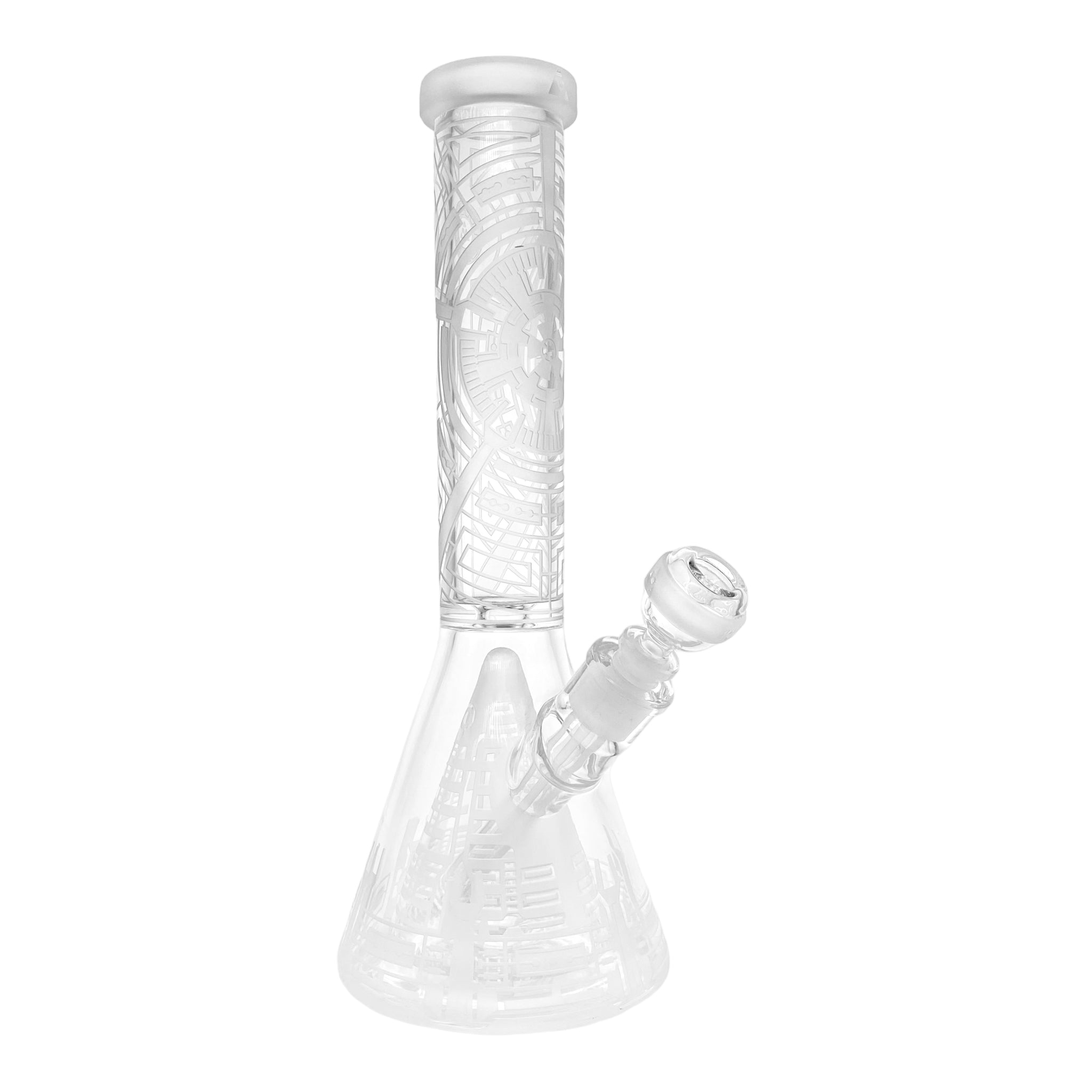 Milkyway Glass - 14 Inch Sandblasted Nuclear Reactor Beaker Base Bong