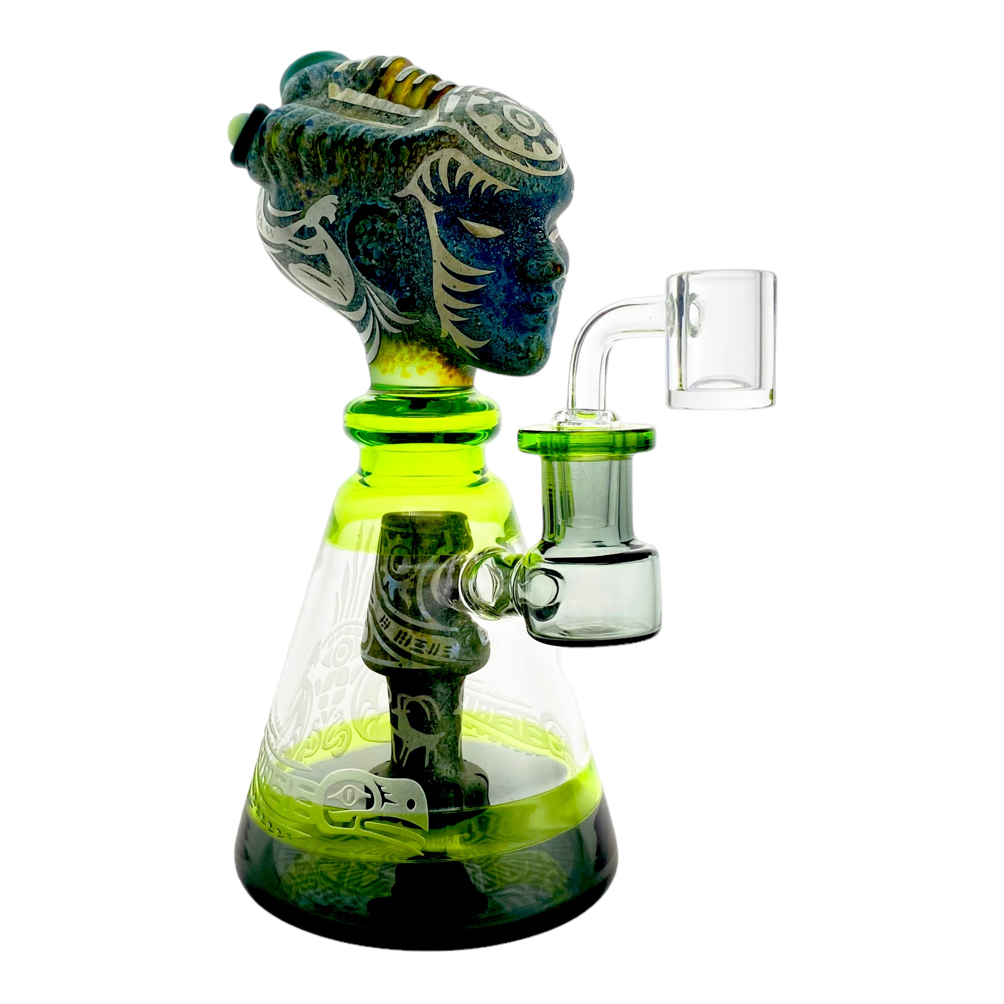 Medusa Head Sand Blasted Dab Rig