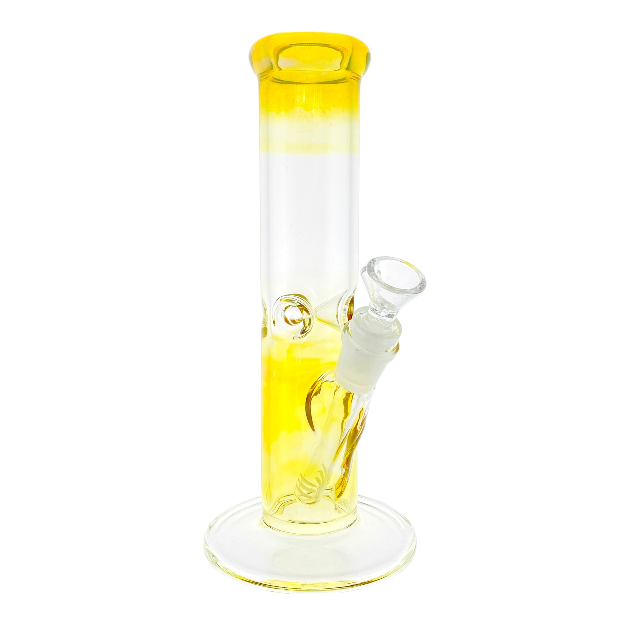 10 Inch Color Changing Fumed Straight Tube Bong