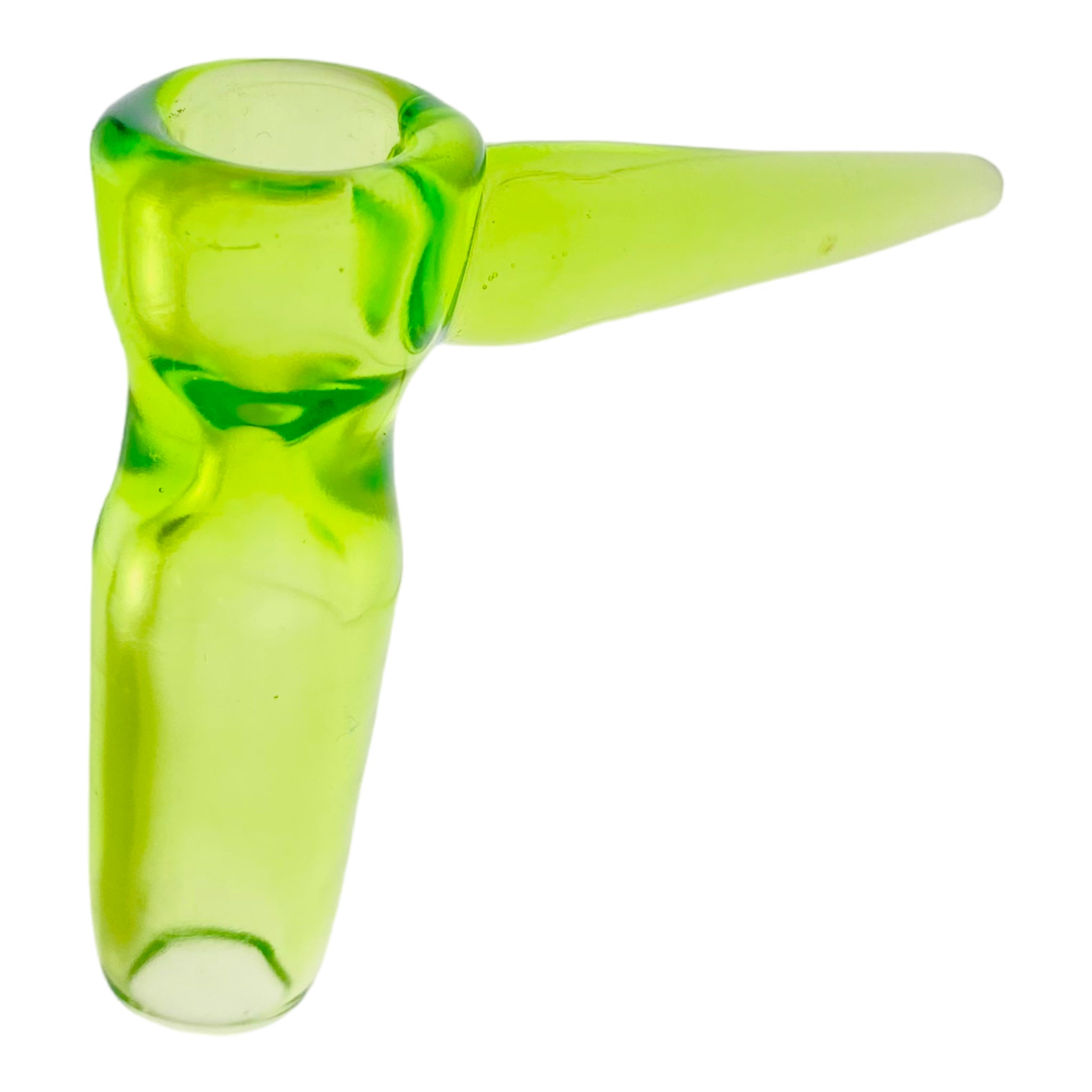 Optera Glass - Green With Green Handle Full Color - 14mm Bowl Piece