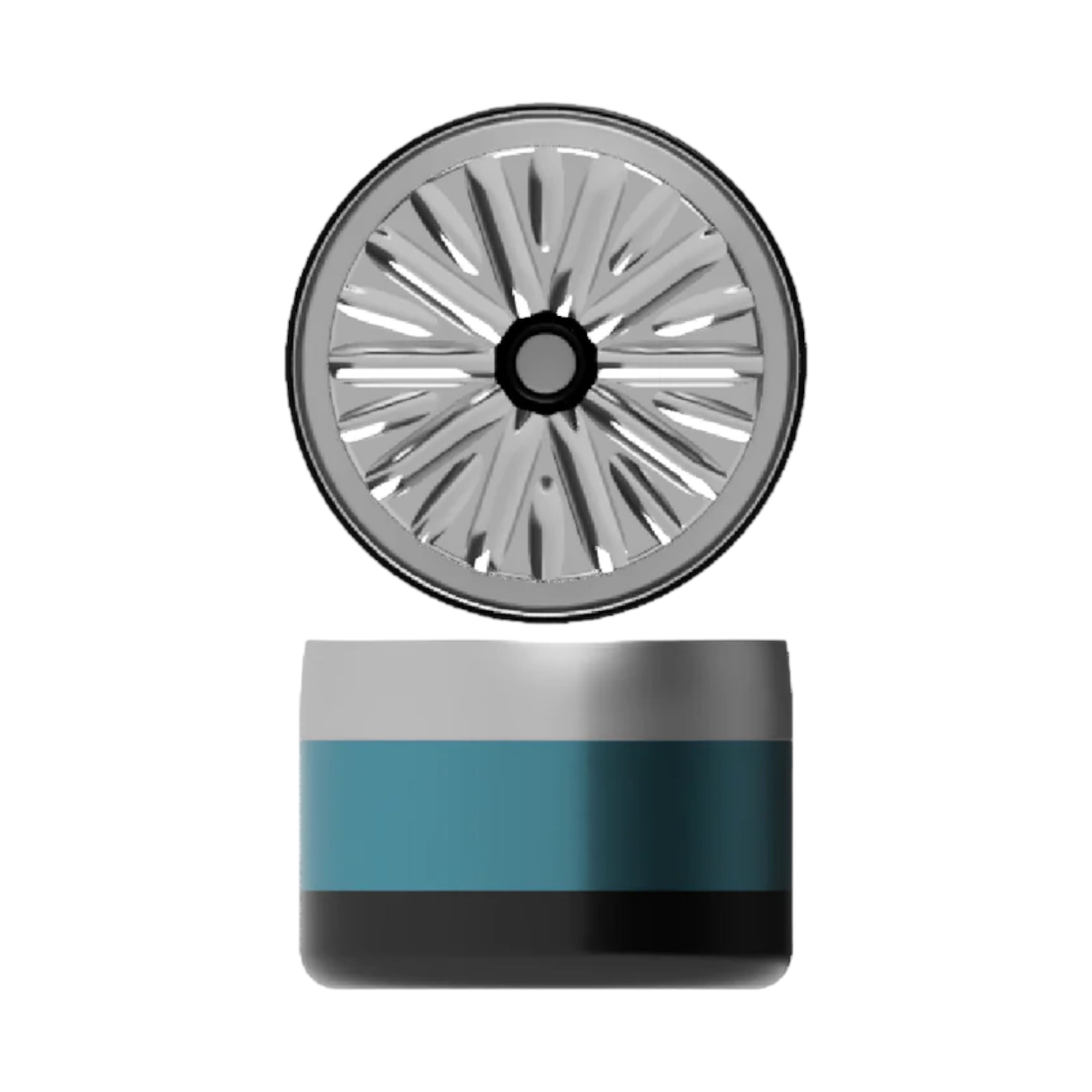 Flower Mill Grinder - Premium Stainless Steel Flower Mill Herb Grinder - Teal