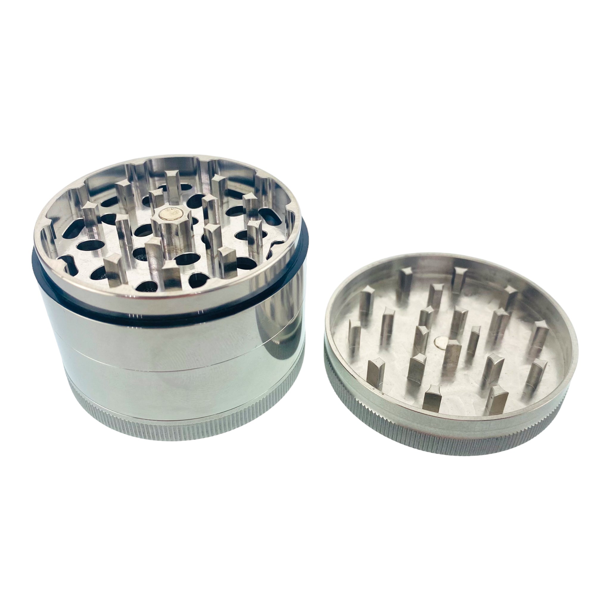 weed grinder by Raw Stainless Steel Shredder 50mm Wide 4-Piece Grinder