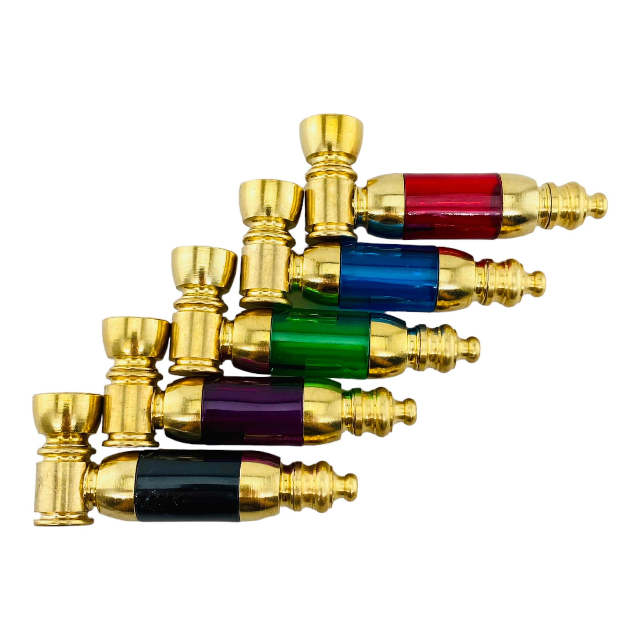 Metal And Glass weed pipe Hammer Hand Pipe Gun Metal